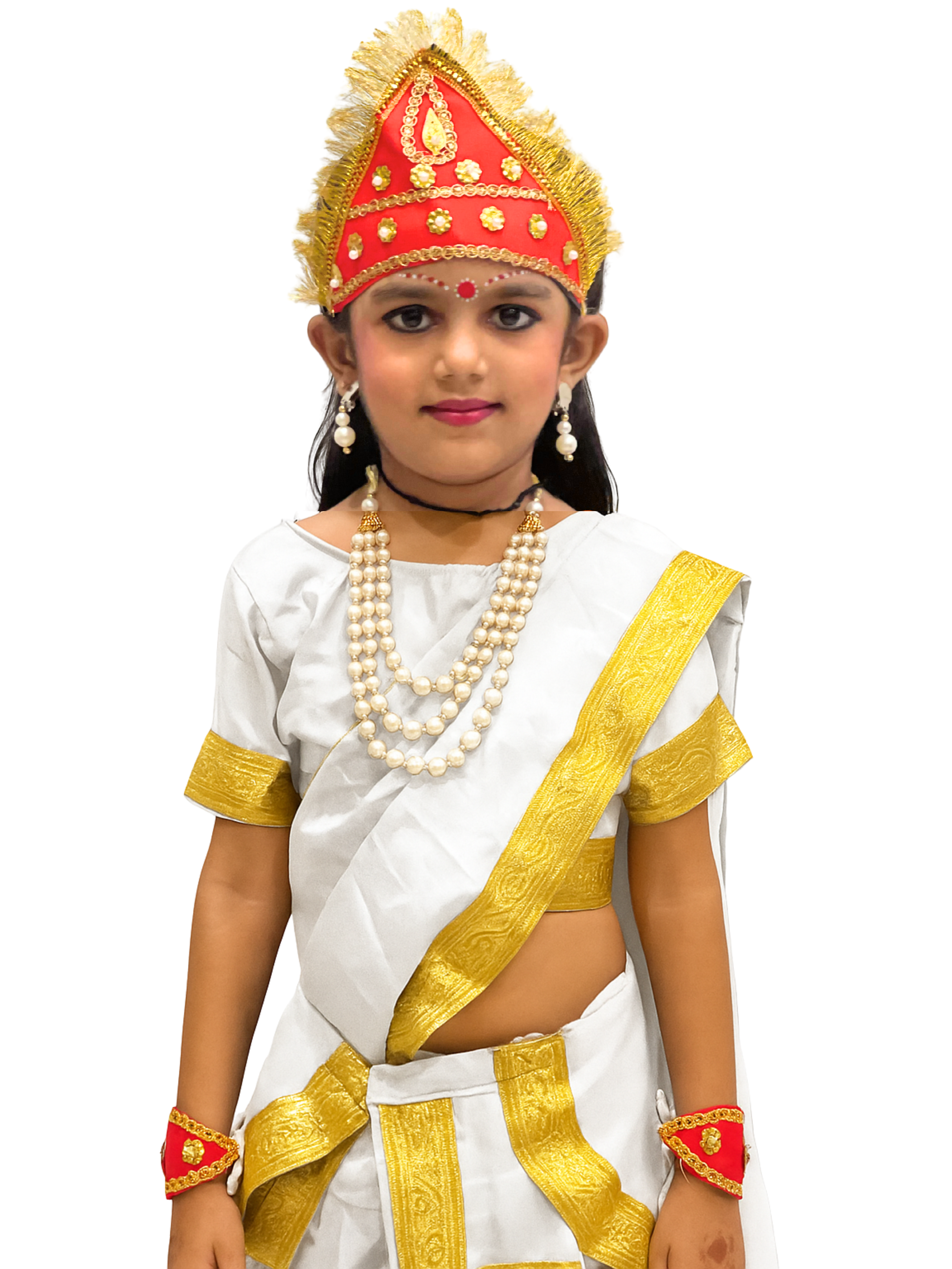 Navdurga Devi Costume for Kids – 9 Goddess|Shailaputri, Brahmacharini, Chandraghanta, Kushmanda, Skandamata, Katyayani, Kalaratri, Mahagauri, Siddhidatri