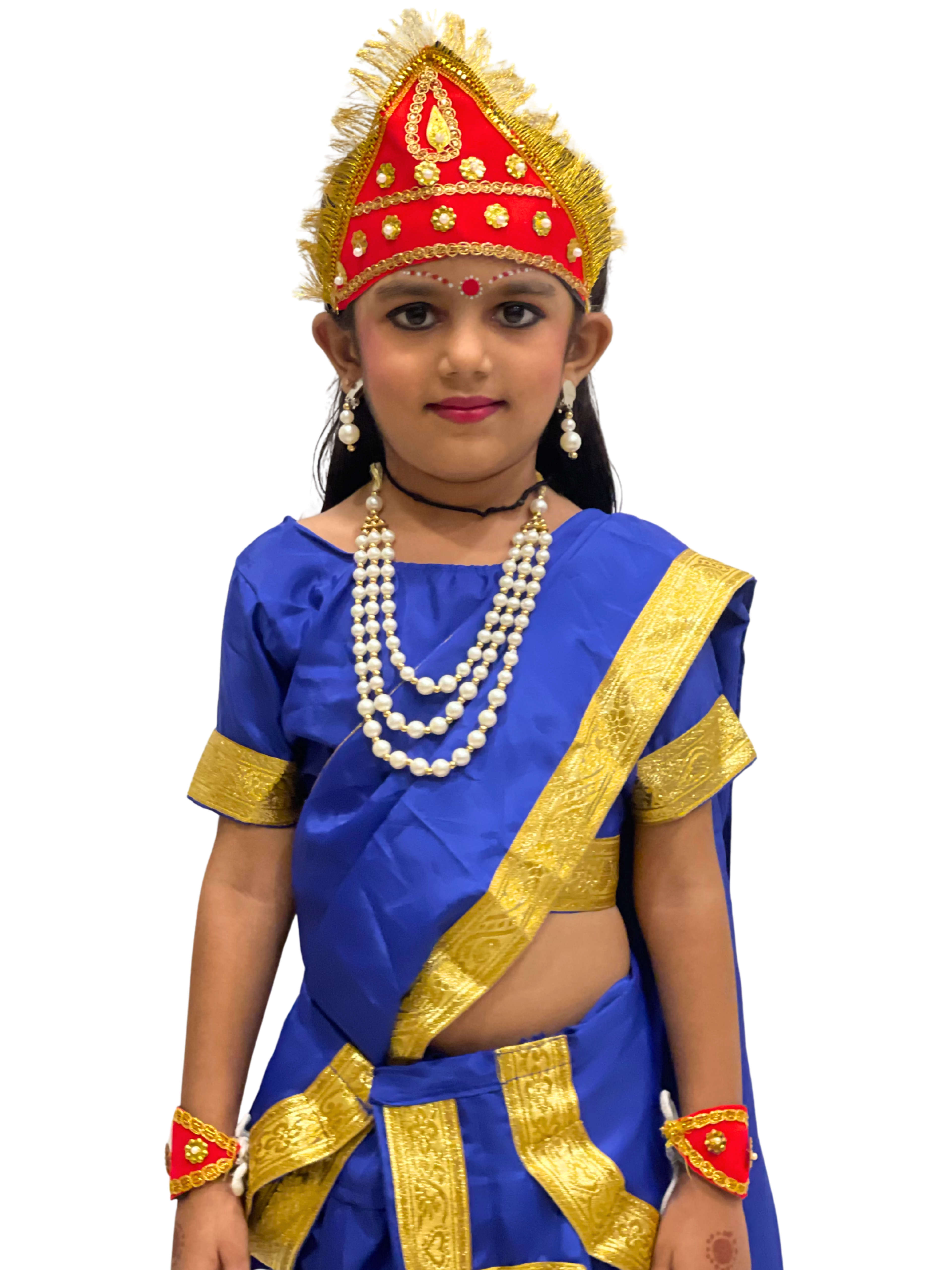 Navdurga Devi Costume for Kids – 9 Goddess|Shailaputri, Brahmacharini, Chandraghanta, Kushmanda, Skandamata, Katyayani, Kalaratri, Mahagauri, Siddhidatri