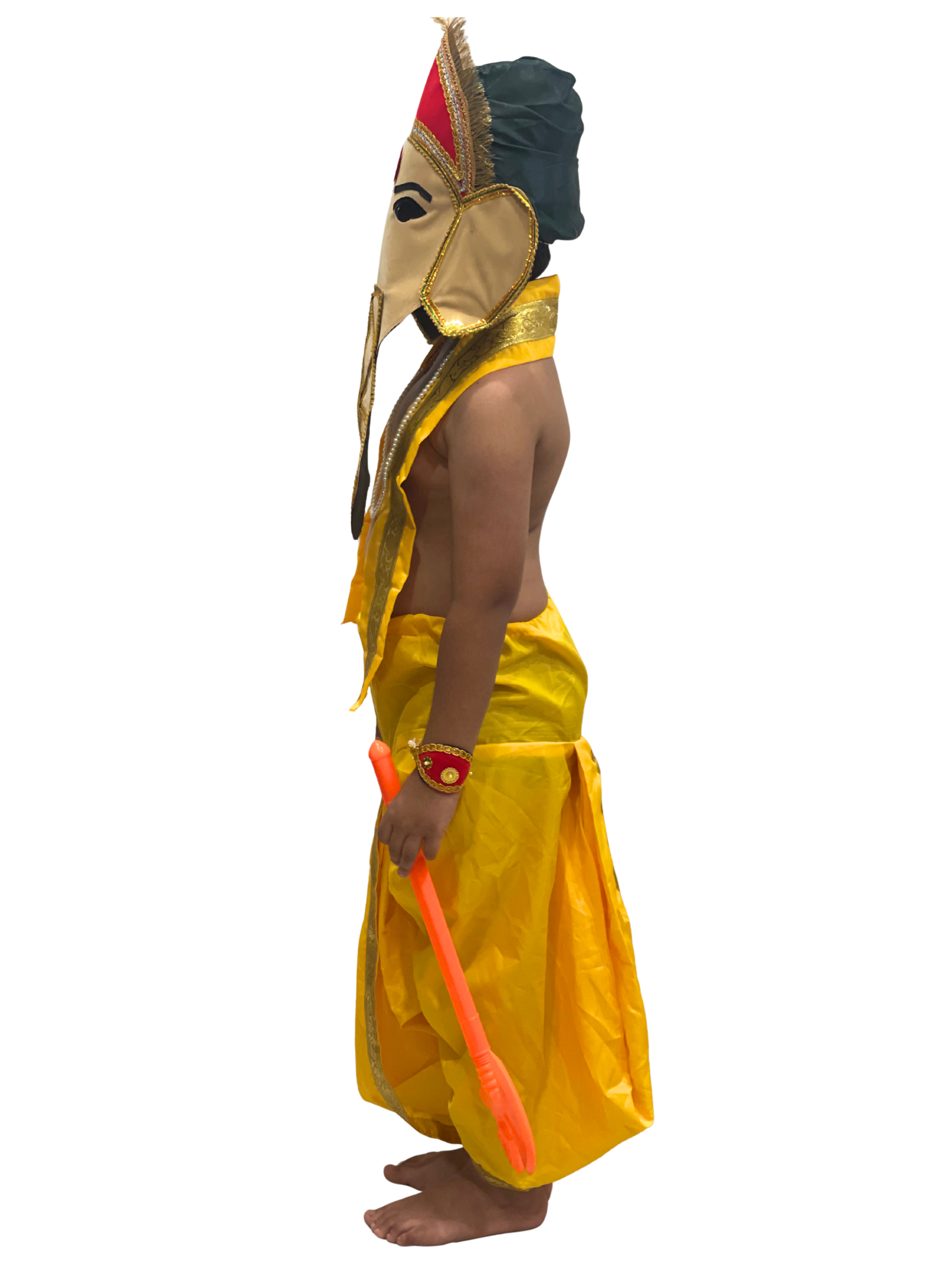 Lord Ganesha Costume for Kids | Bal Ganesh Fancy Dress for Boys & Girls | Ganpati Festival (With Kawach & Without Kawach Variants)