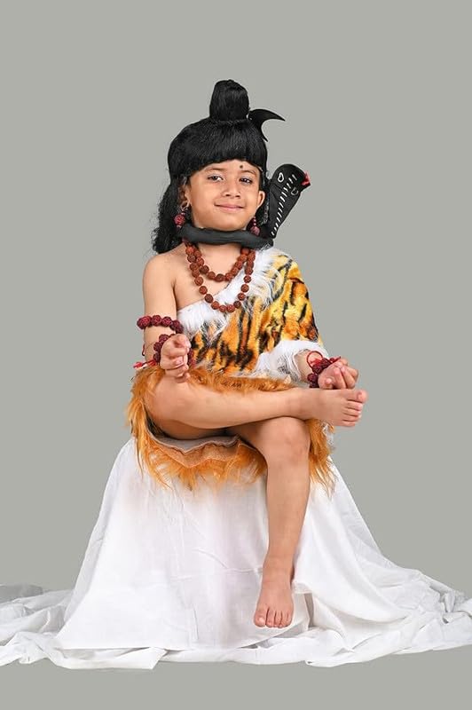 Lord Shiva Shankar Bhagwan|Without Chand | Hindu God Kids & Adults Fancy Dress Costume - Premium