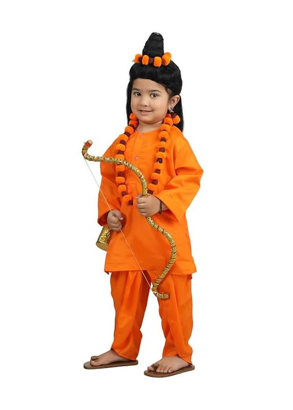 Vanwasi Ram | Shree Ram Costume |with golden bow,hairbun and rudraksh Jewellery | without arrows and quiver
