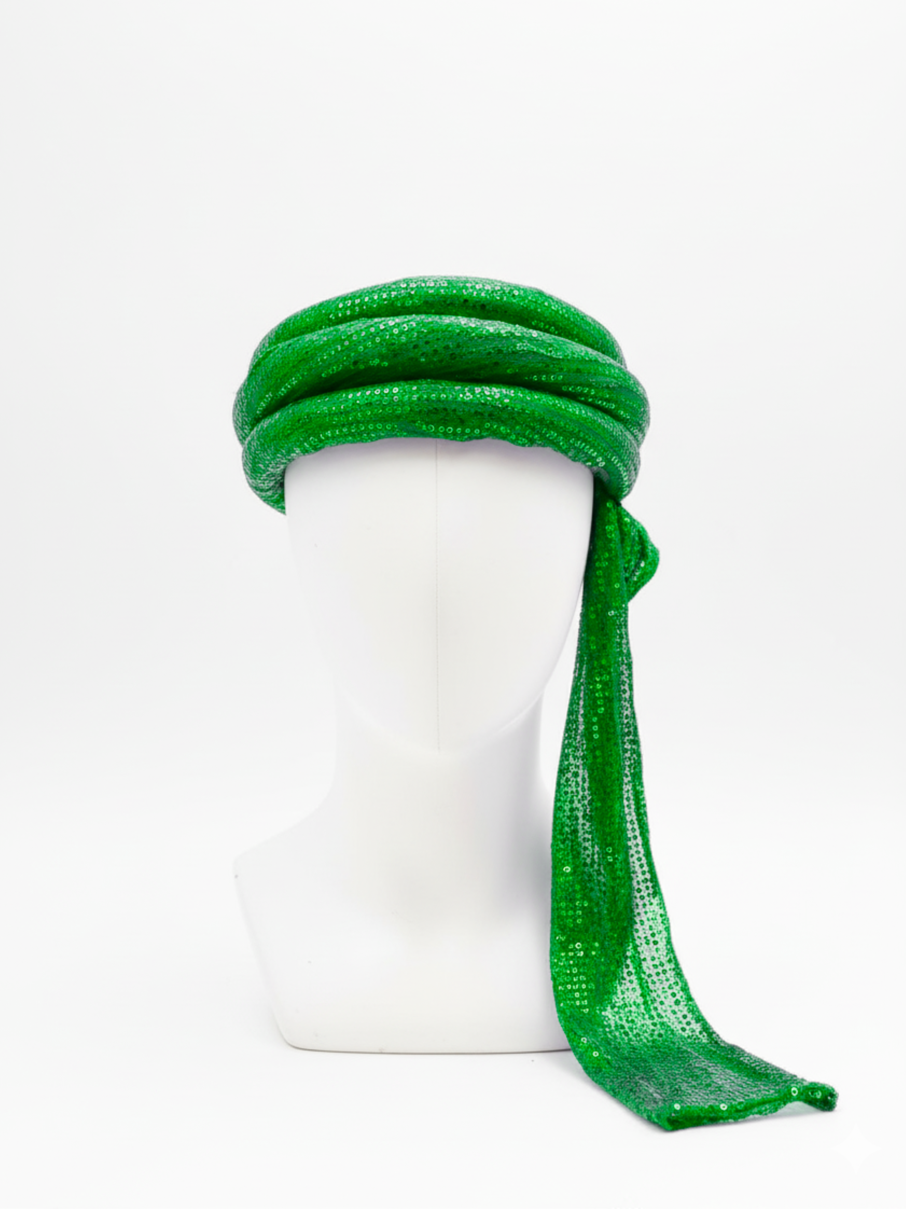 Arabian Sequin Turban for Men & Kids | Shiny Fancy Dress Headwear | Available in 6 Colors – Blue, Golden, Black, Pink, Red, Green