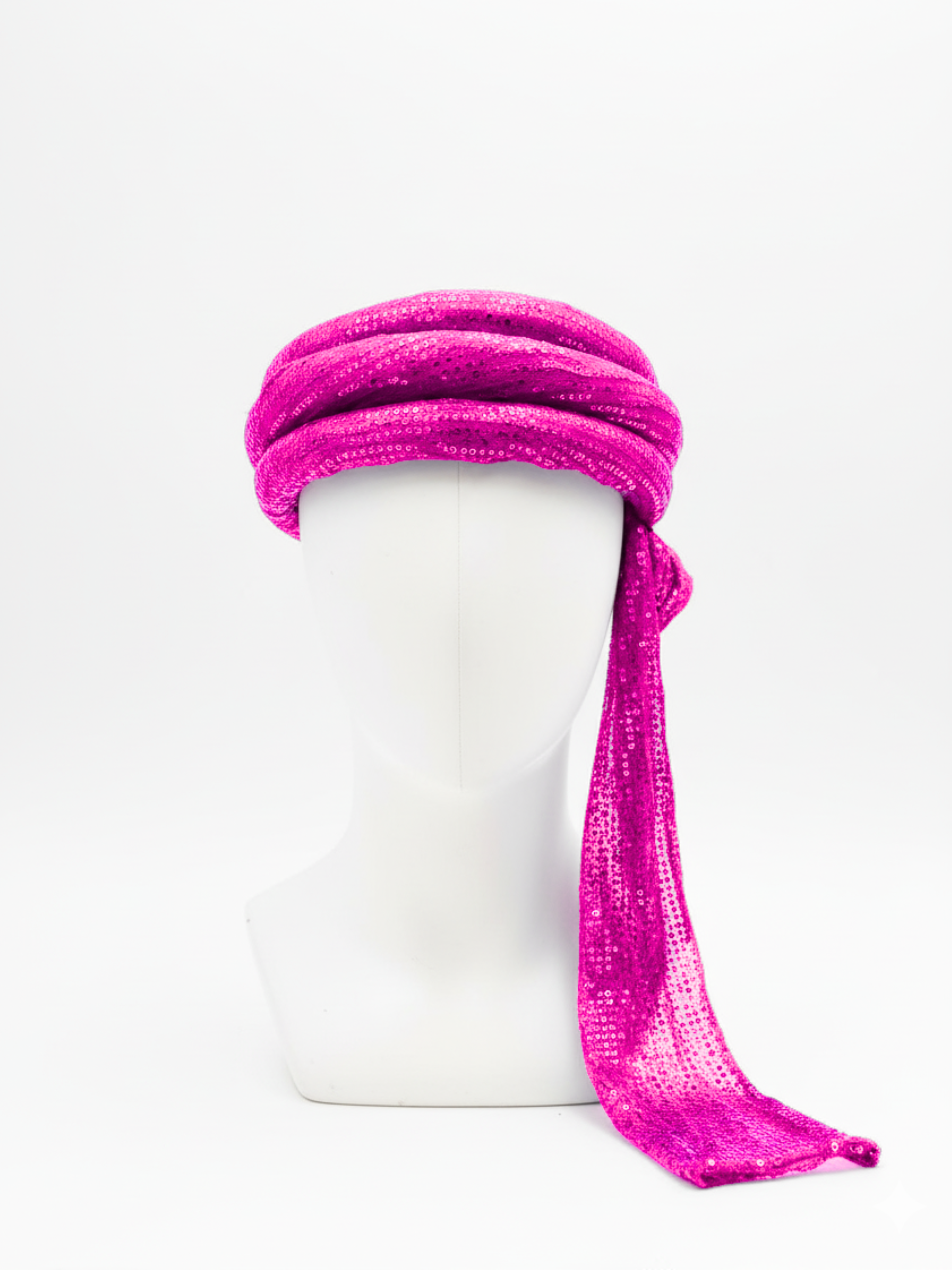 Arabian Sequin Turban for Men & Kids | Shiny Fancy Dress Headwear | Available in 6 Colors – Blue, Golden, Black, Pink, Red, Green