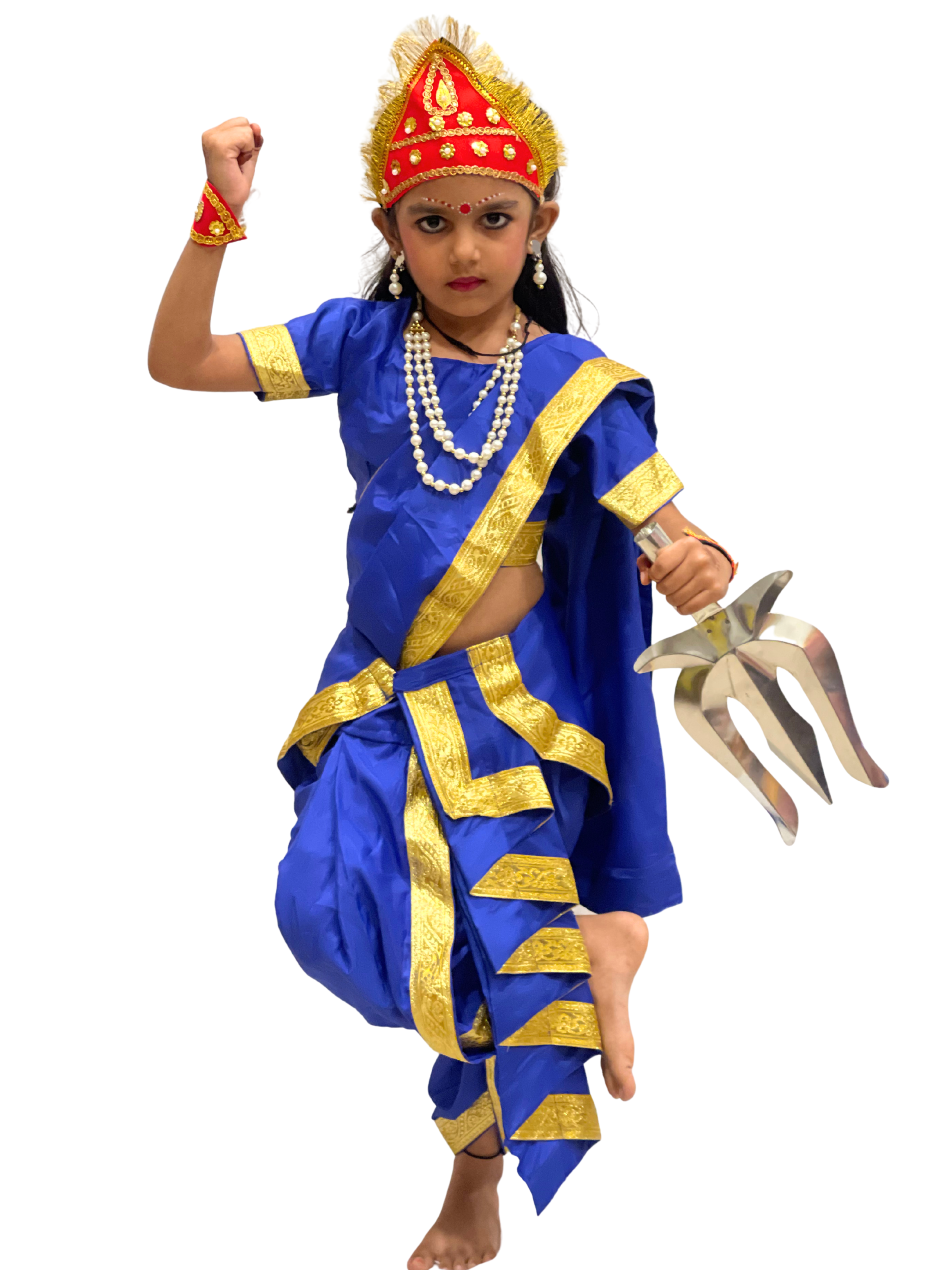 Navdurga Devi Costume for Kids – 9 Goddess|Shailaputri, Brahmacharini, Chandraghanta, Kushmanda, Skandamata, Katyayani, Kalaratri, Mahagauri, Siddhidatri