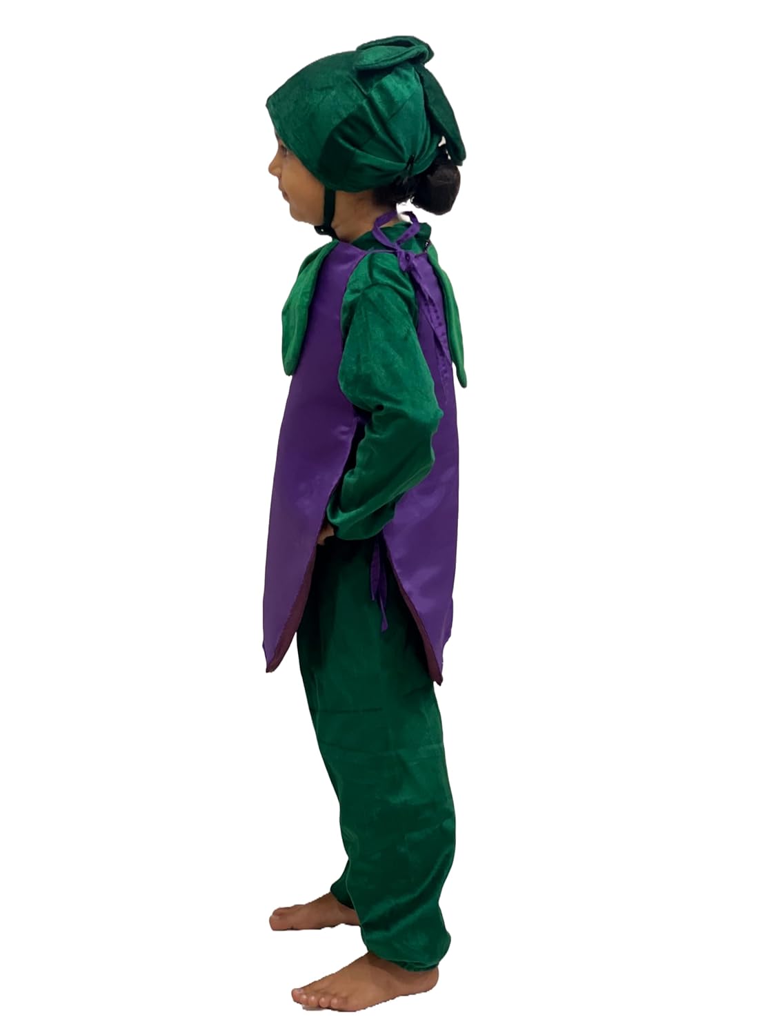 Kids Brinjal (Bengan) Fancy Dress Costume | Purple Eggplant Outfit