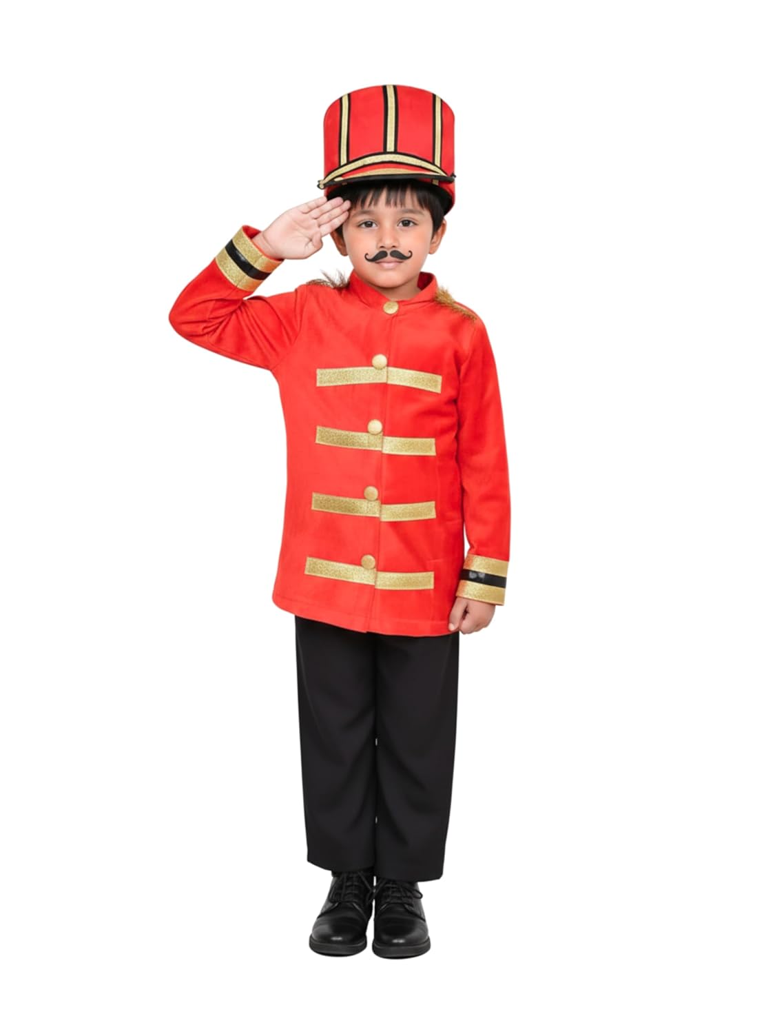 Mangal Pandey/Britisher Costume for Kids |Soldier Fancy Dress with Cap, Coat & Pants