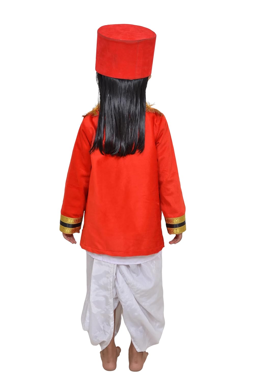 Mangal Pandey Costume for Kids | complete set with Gun, Cap & Mustache