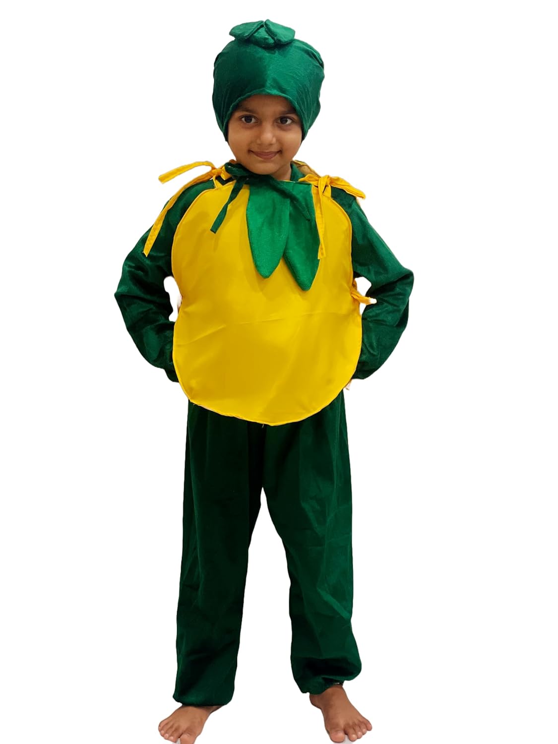 Kids Lemon(Nimbu) Fancy Dress Outfit | Yellow Fruit Costume for Boys & Girls