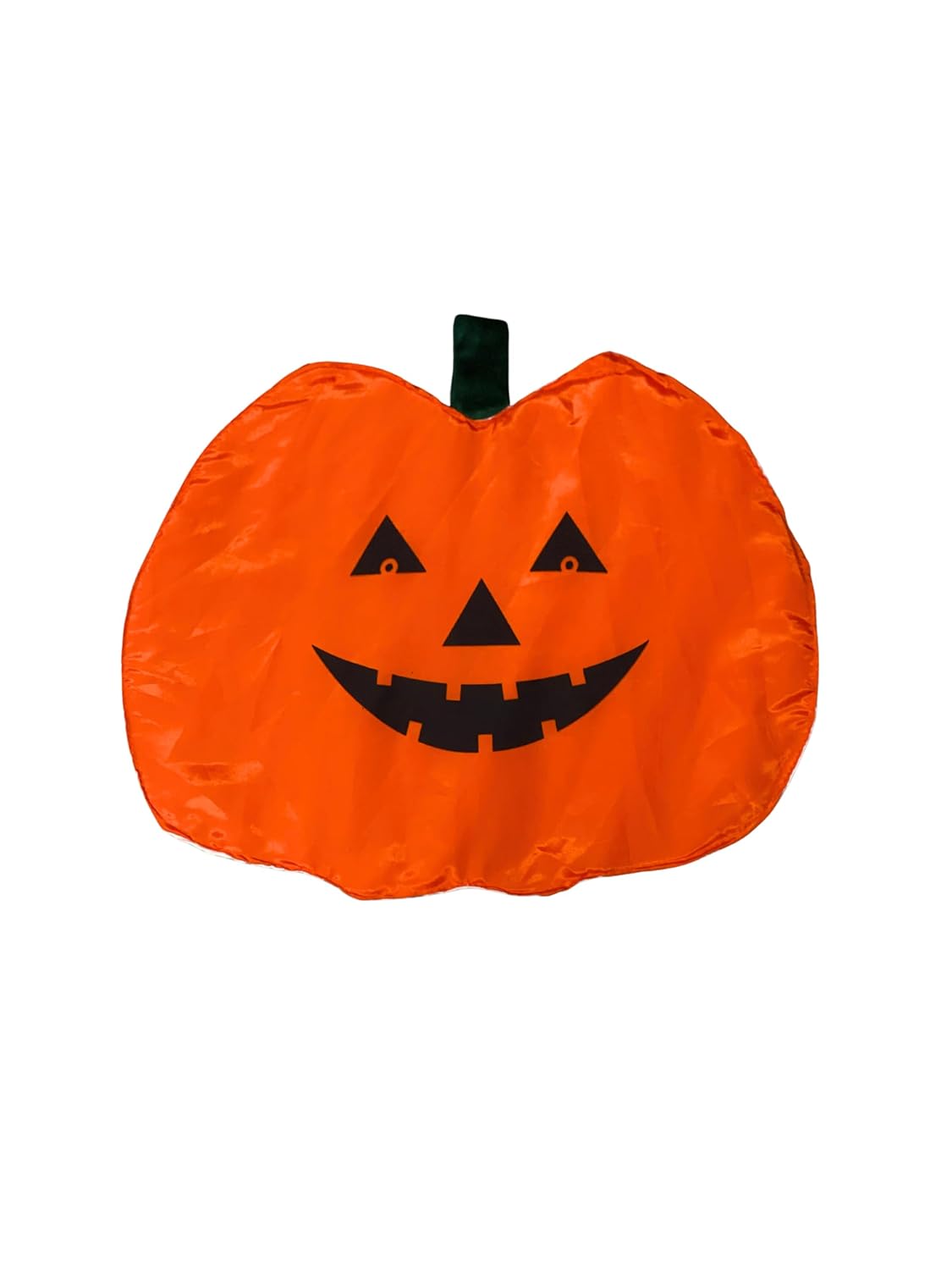 Halloween Pumpkin Costume Cutout with Green Leaf Cap for Kids | Jack-O’-Lantern Dress for Fancy Dress, School Events & Halloween Party