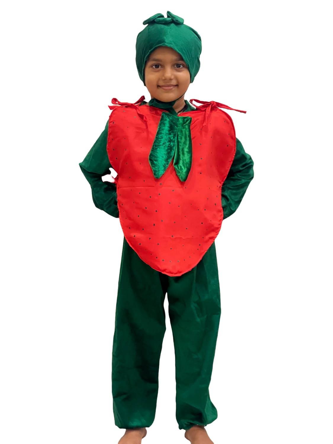 Kids Strawberry Fancy Dress Costume | Cute Red Fruit Outfit for Boys & Girls