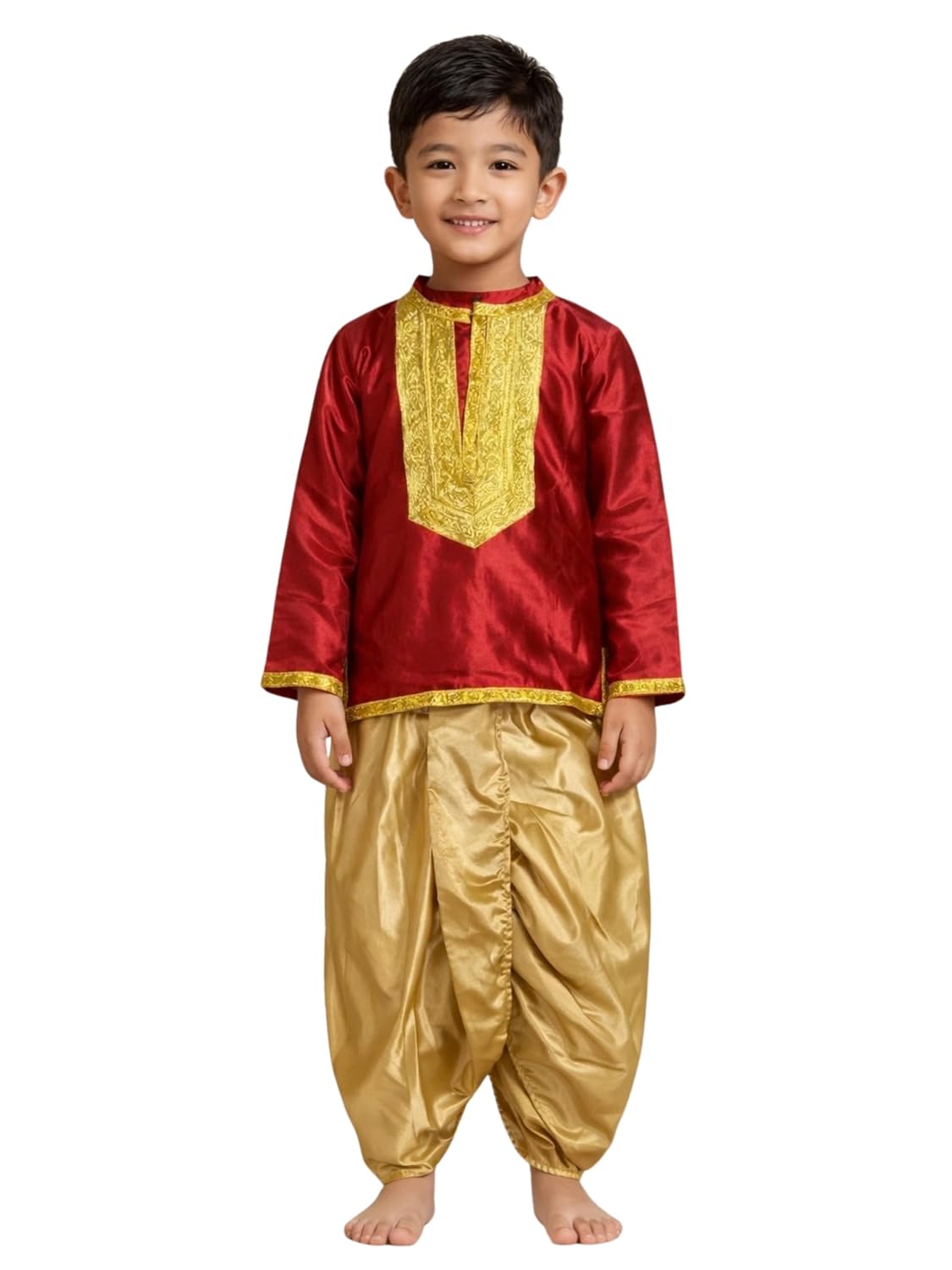 Ganesh Vandana Dance Costume for Kids | Traditional Ganpati Dance Dress