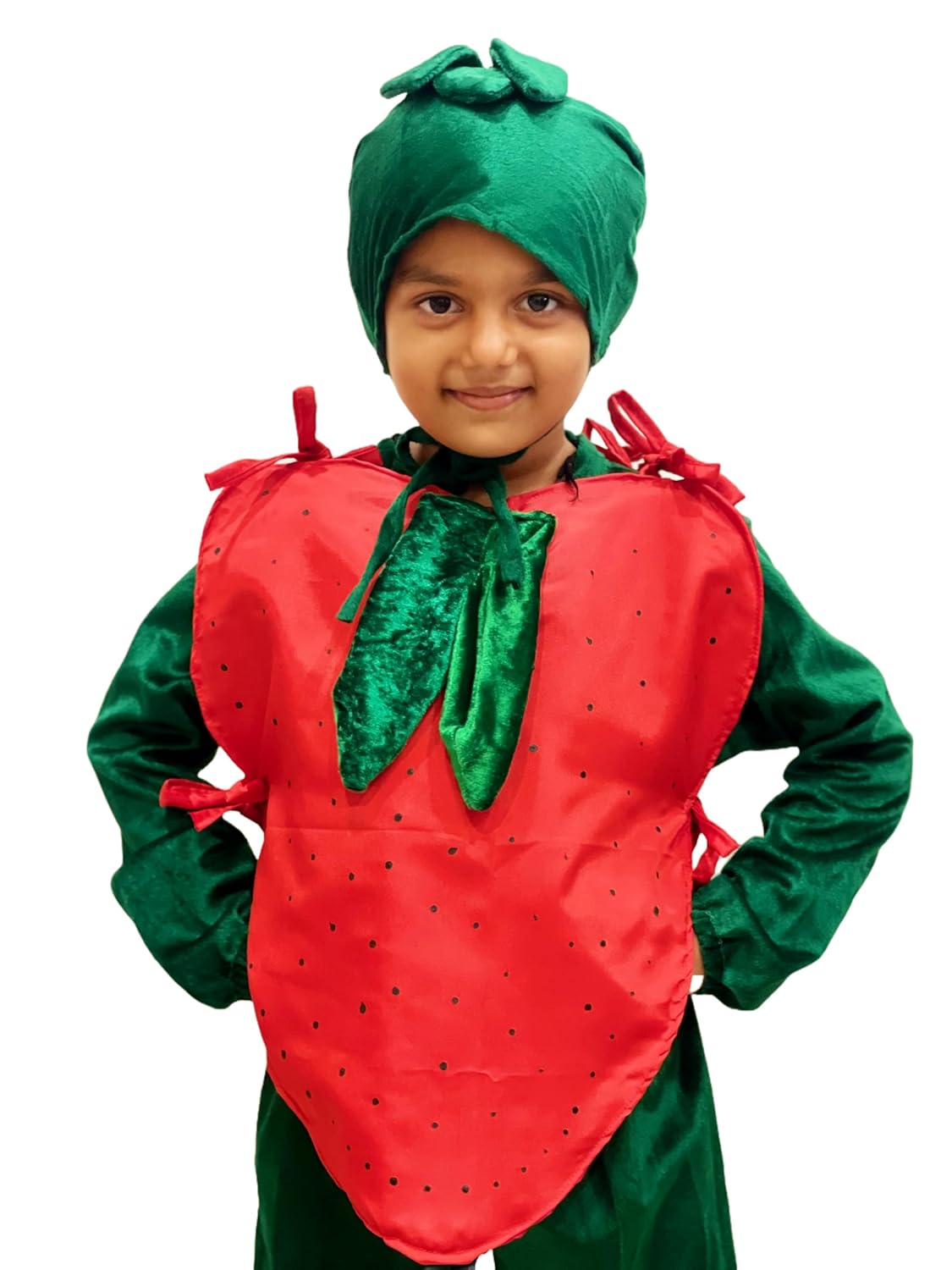 Kids Strawberry Fancy Dress Costume | Cute Red Fruit Outfit for Boys & Girls