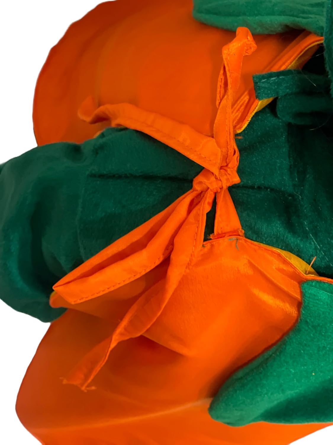 Kids Orange Fruit Costume | Orange body shape with green leafy cap