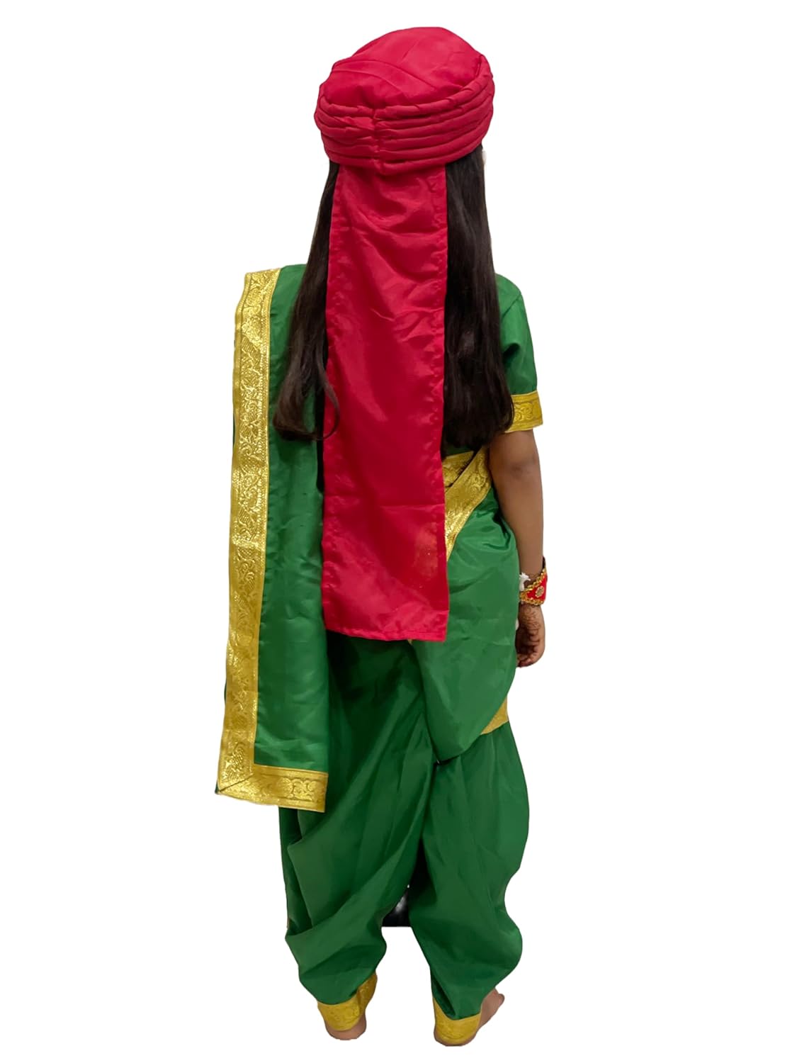 Red Rani Laxmi Bai Safa for Kids | Traditional Indian Turban