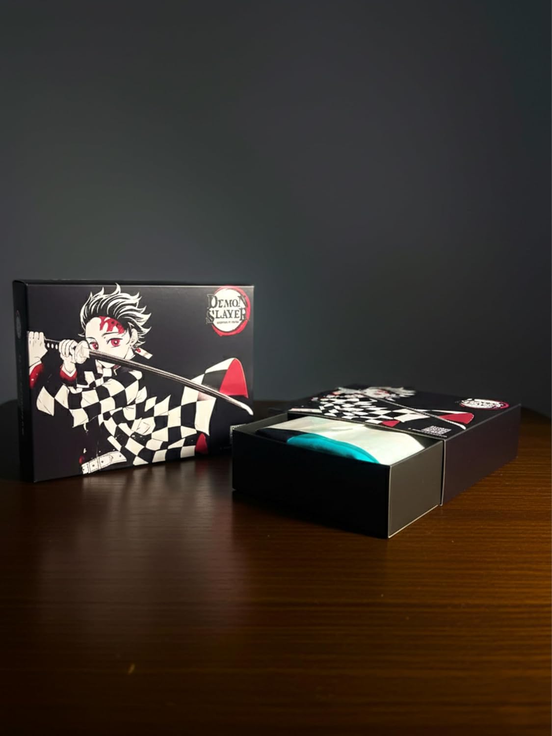 Tanjiro Kamado Kimono with Earrings for Cosplay | Demon-Inspired Costume for Anime Fans  with Premium Gift Box