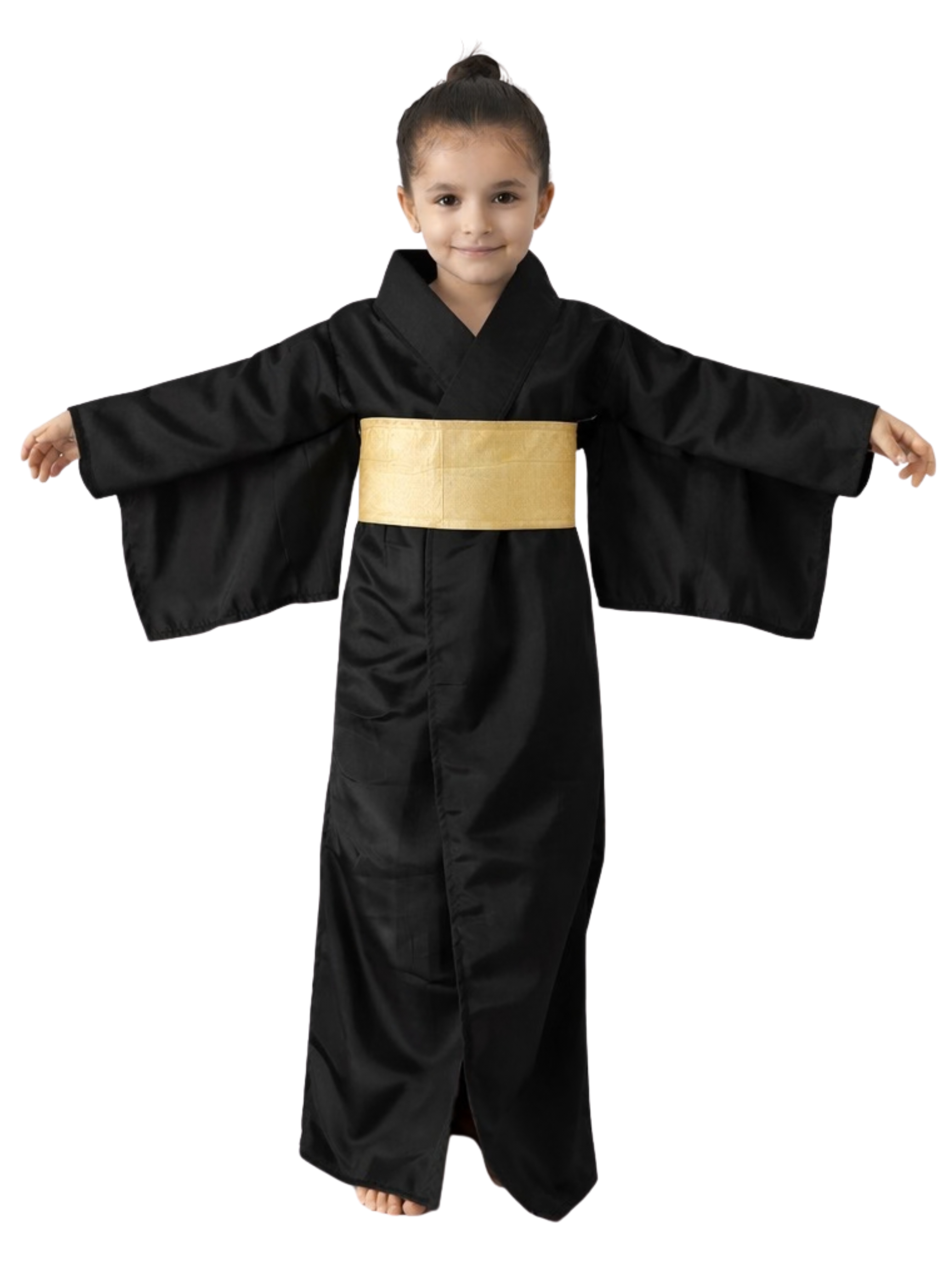 Japanese Kimono Costume with Belt for Kids & Adults | Traditional Japan Cultural Dress | International Country Fancy Dress Outfit |School Event & Cosplay Costume