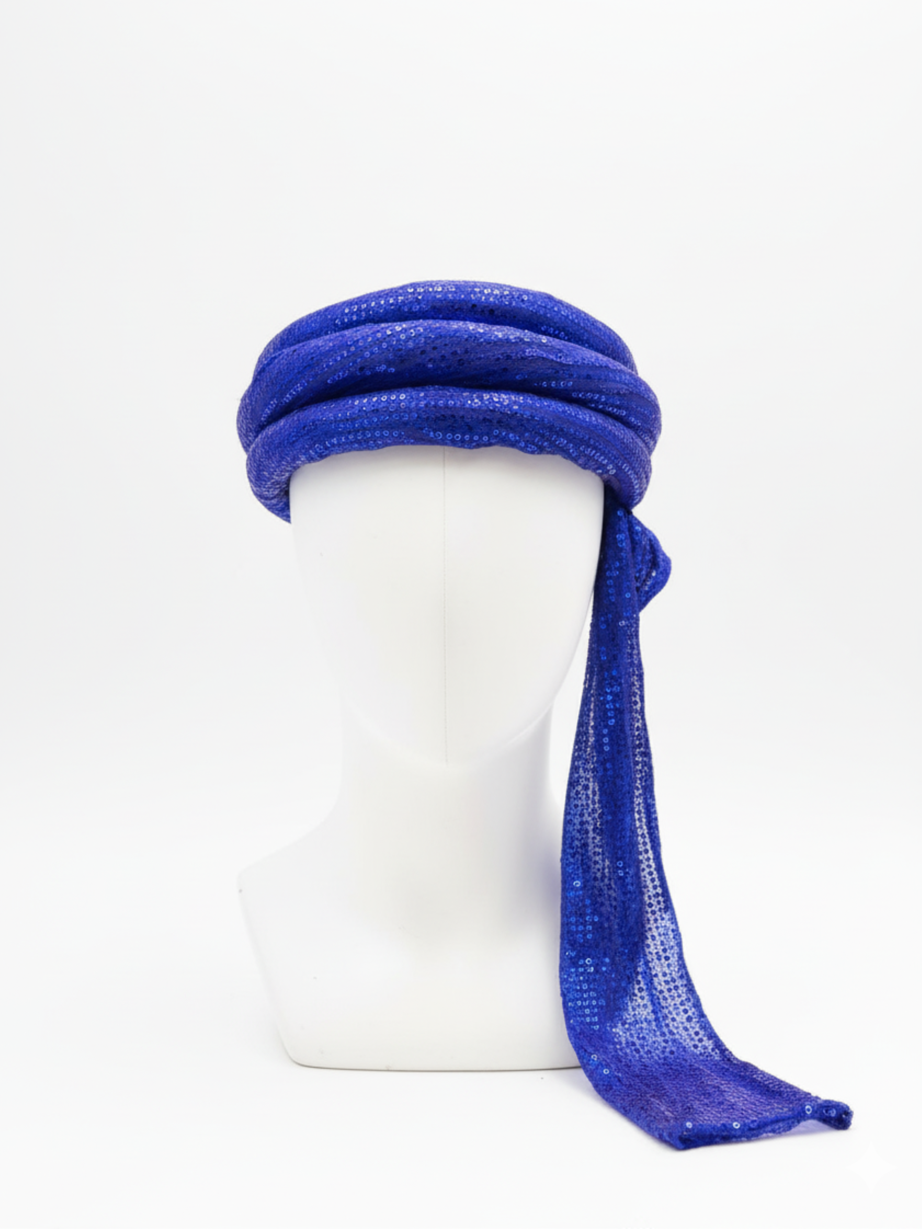 Arabian Sequin Turban for Men & Kids | Shiny Fancy Dress Headwear | Available in 6 Colors – Blue, Golden, Black, Pink, Red, Green