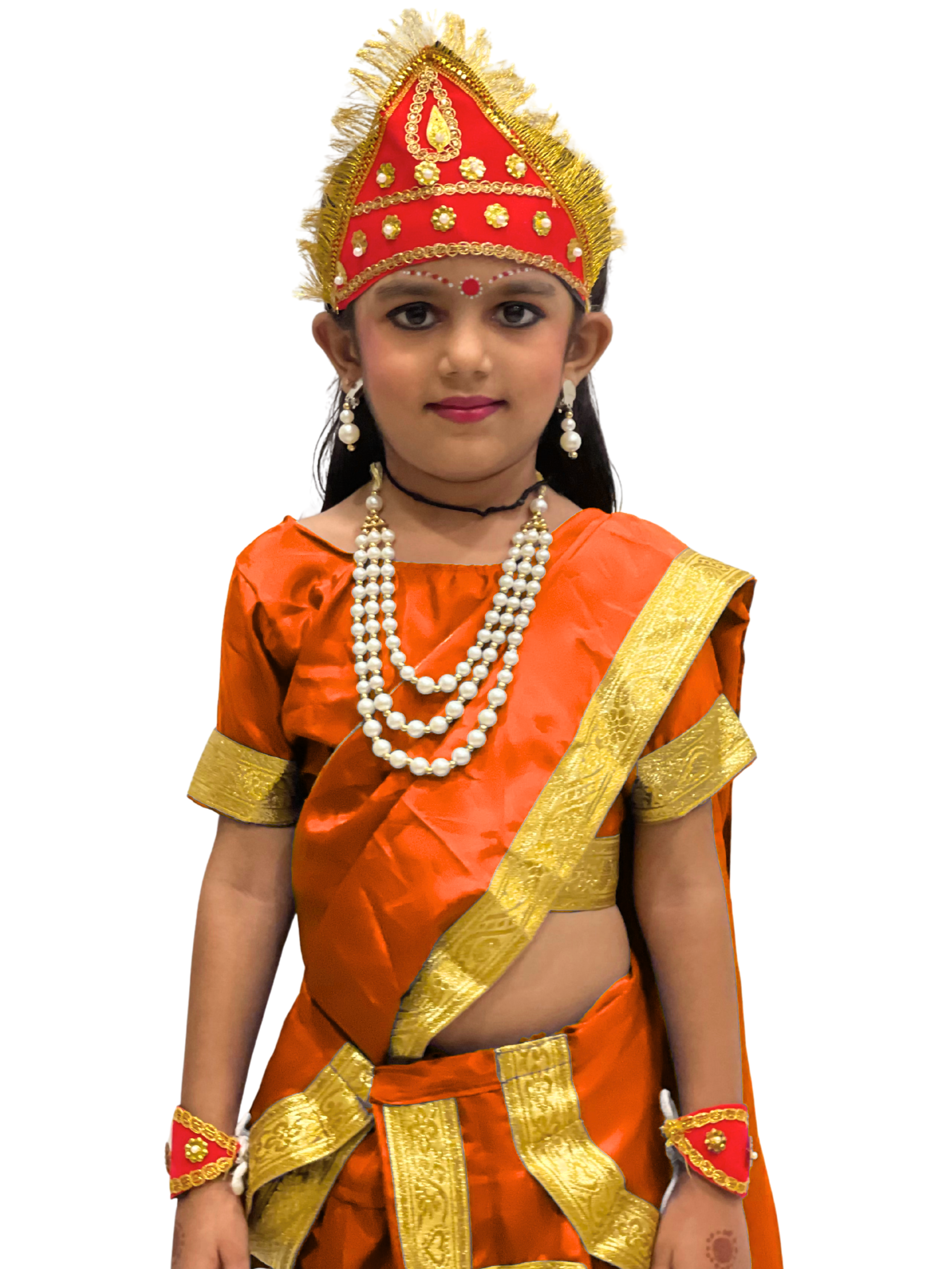 Navdurga Devi Costume for Kids – 9 Goddess|Shailaputri, Brahmacharini, Chandraghanta, Kushmanda, Skandamata, Katyayani, Kalaratri, Mahagauri, Siddhidatri