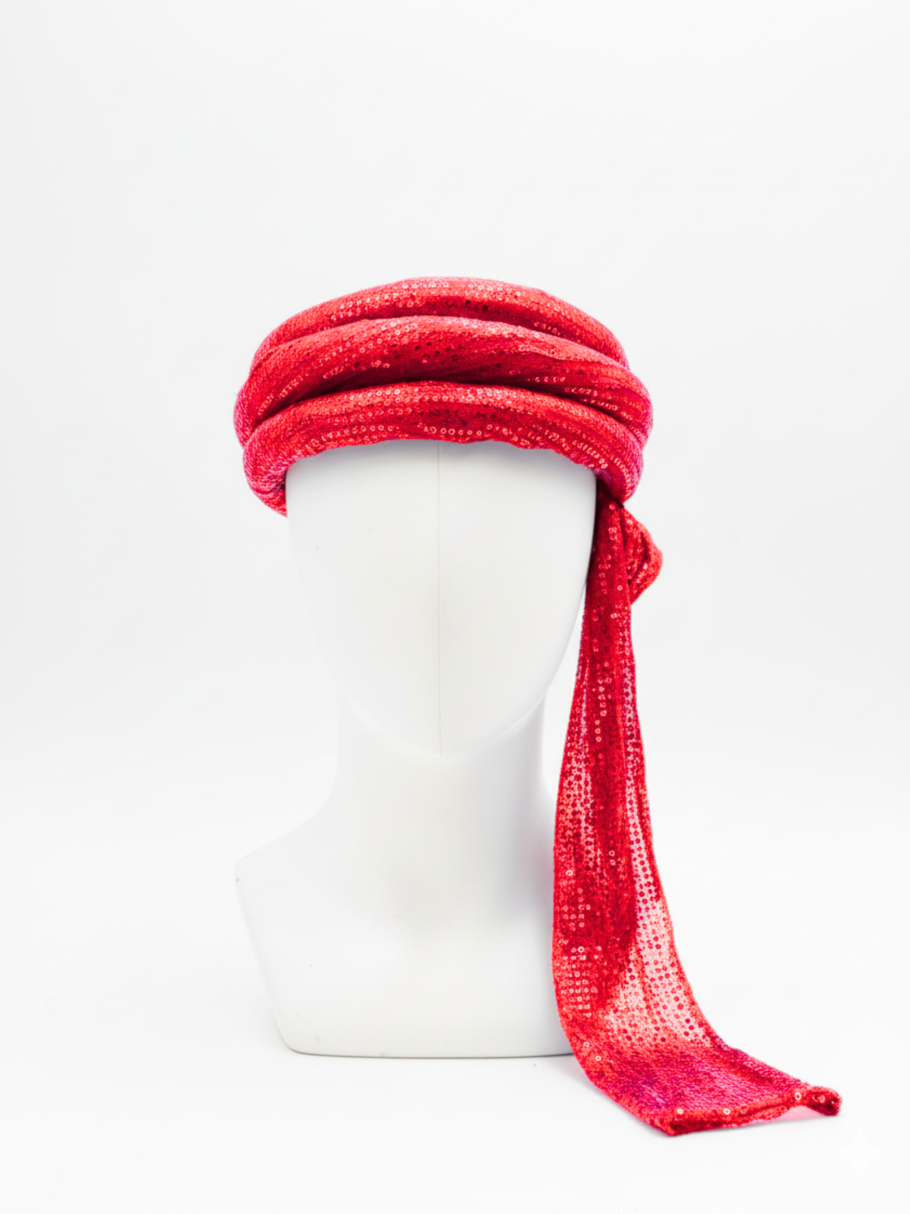 Arabian Sequin Turban for Men & Kids | Shiny Fancy Dress Headwear | Available in 6 Colors – Blue, Golden, Black, Pink, Red, Green