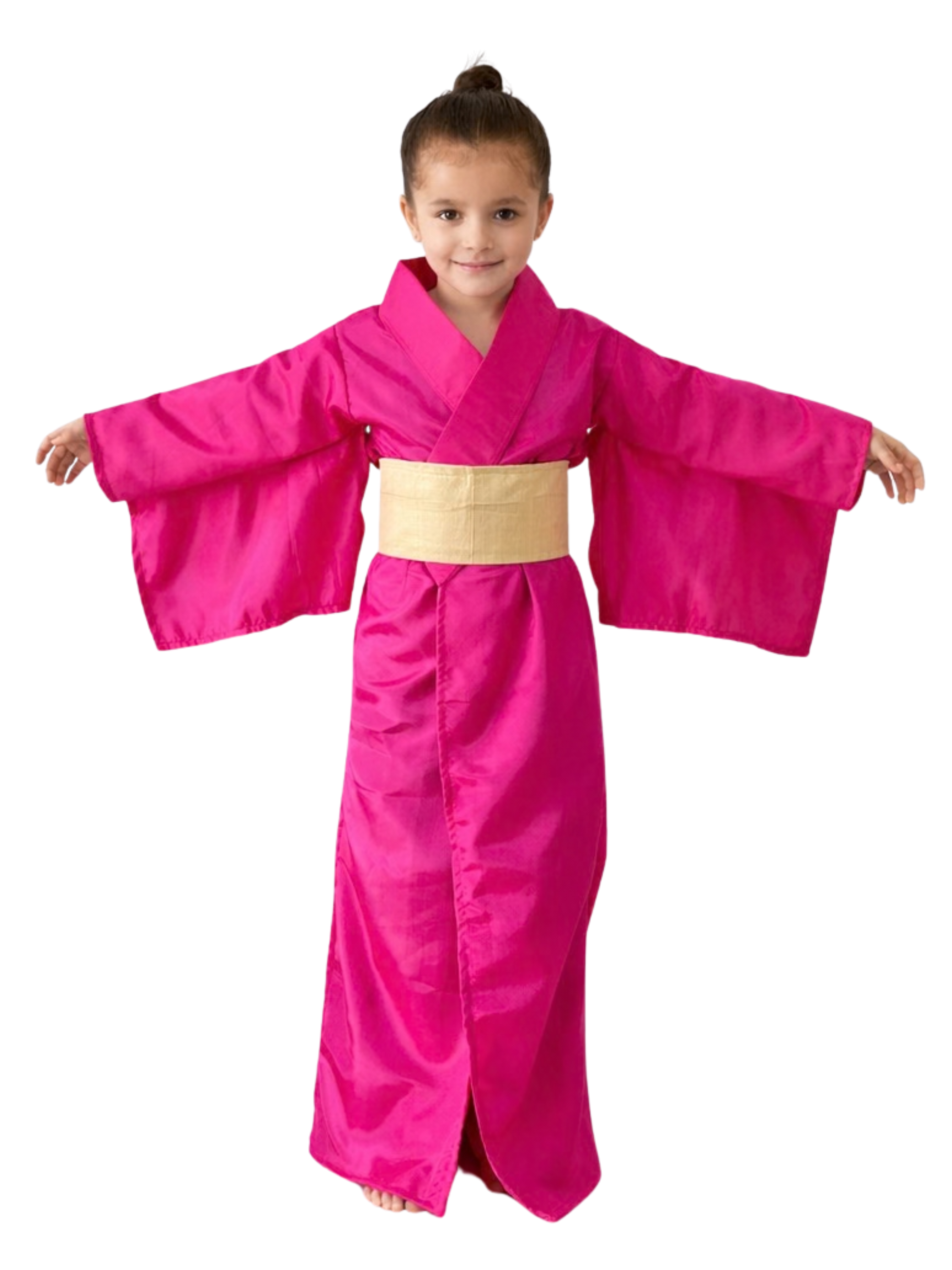 Japanese Kimono Costume with Belt for Kids & Adults | Traditional Japan Cultural Dress | International Country Fancy Dress Outfit |School Event & Cosplay Costume