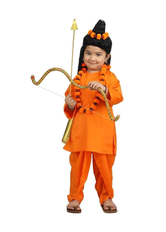 Vanwasi Ram | Shree Ram Costume |with golden bow,hairbun and rudraksh Jewellery | without arrows and quiver