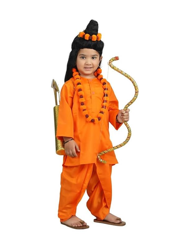 Vanwasi Ram | Shree Ram Costume |with golden bow,hairbun and rudraksh Jewellery | without arrows and quiver