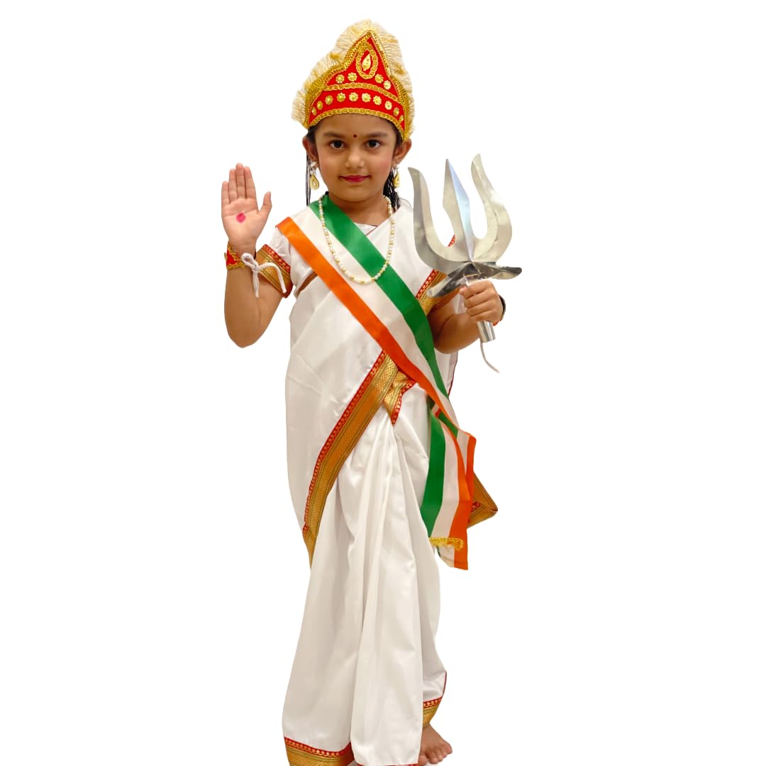 Bharatmata full Costume set for Kids, Mother india costume