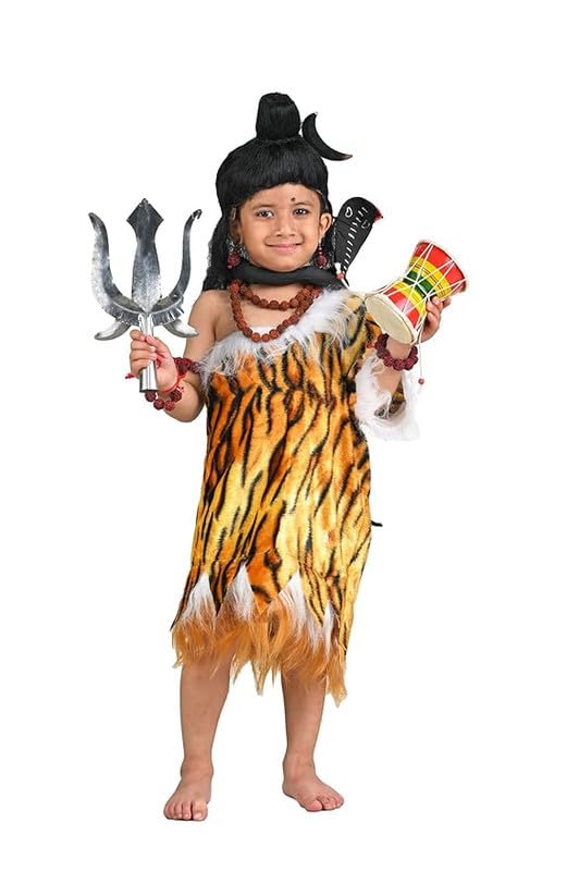 Lord Shiva Shankar Bhagwan|Without Chand | Hindu God Kids & Adults Fancy Dress Costume - Premium