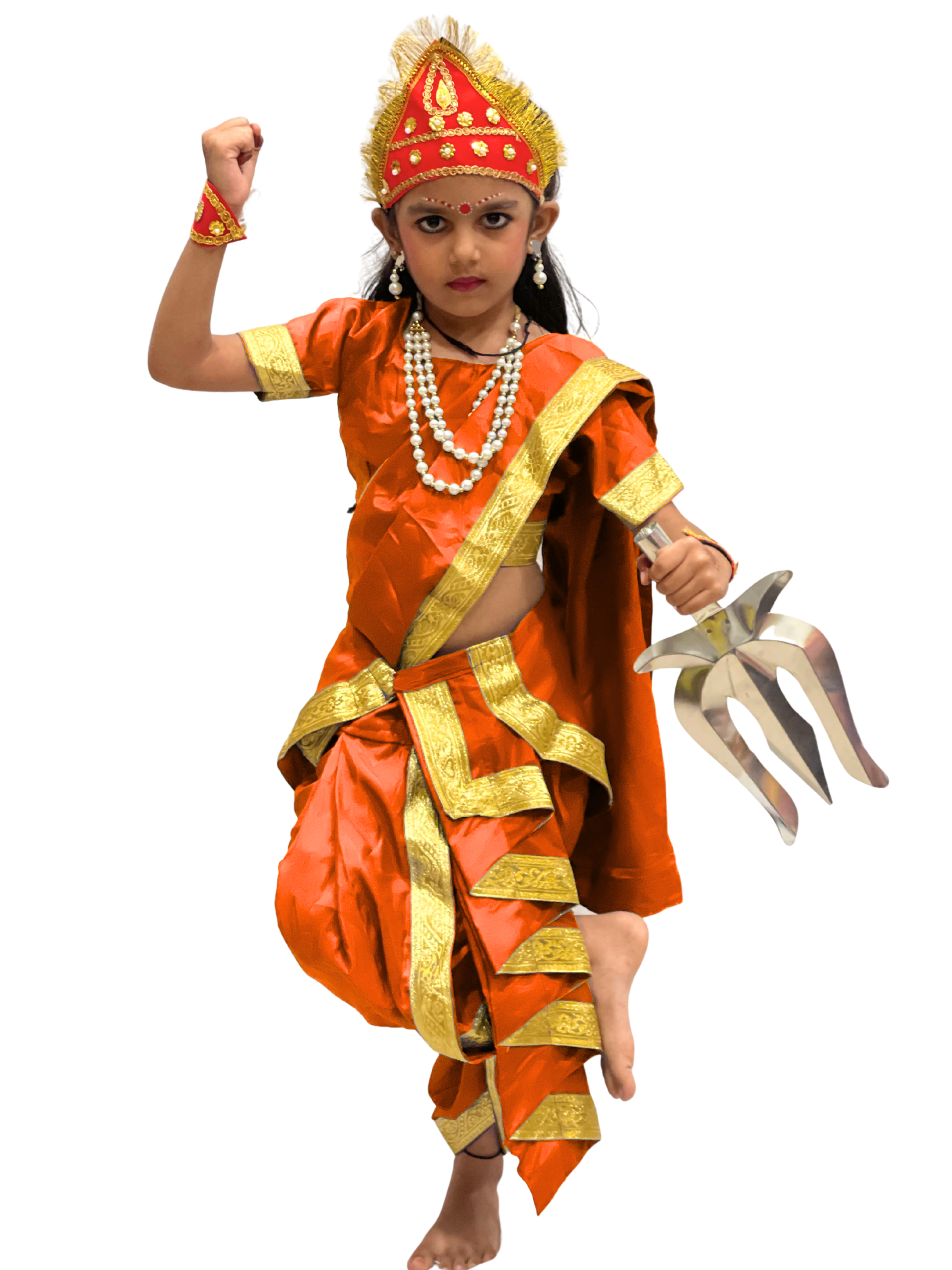 Navdurga Devi Costume for Kids – 9 Goddess|Shailaputri, Brahmacharini, Chandraghanta, Kushmanda, Skandamata, Katyayani, Kalaratri, Mahagauri, Siddhidatri