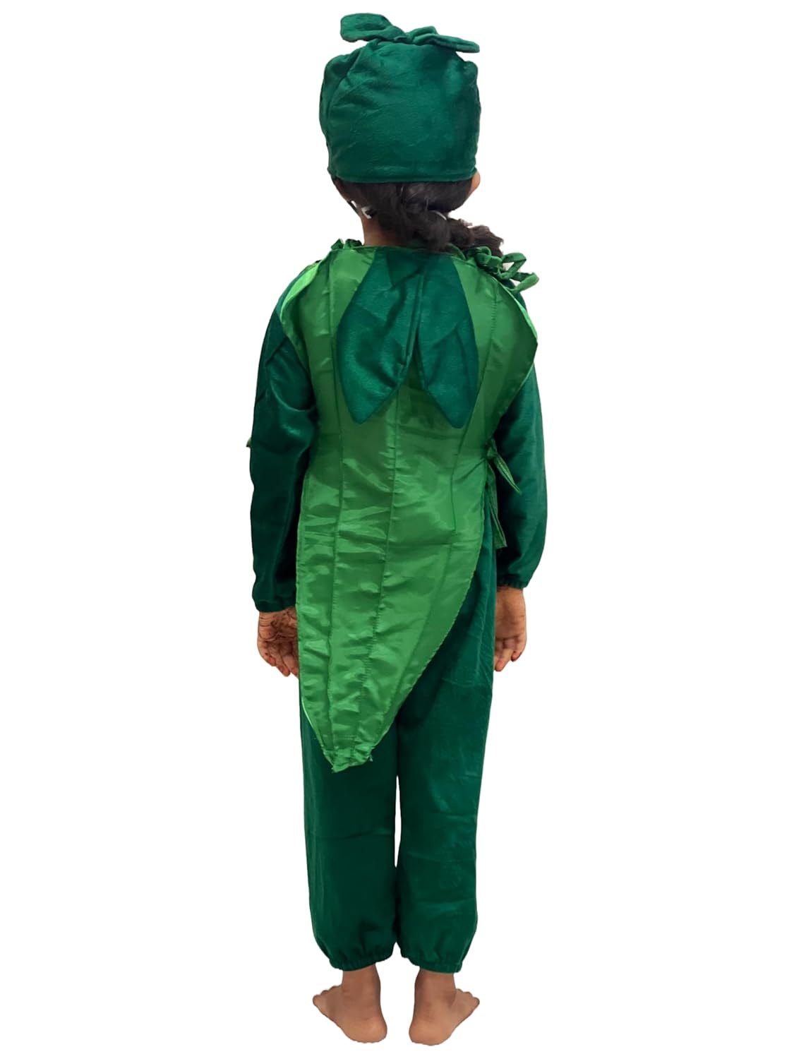 Kids Ladyfinger (Bhindi) Fancy Dress Costume | Vegetable Day Dress for Boys & Girls