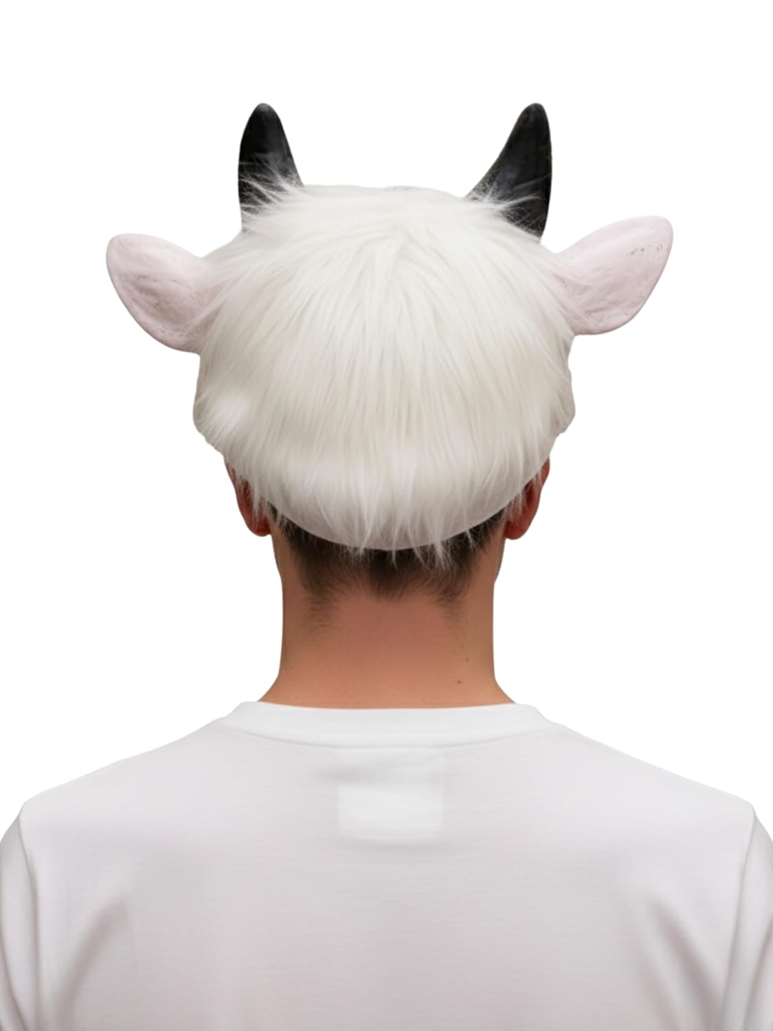 Nandi Maharaj/Cow Face Mask for Kids & Adults – Lord Shiva Vahan Fancy Dress Animal Mask, Janmashtami, Mahashivratri, School Function, Drama, Cosplay & Costume Party Prop (White)