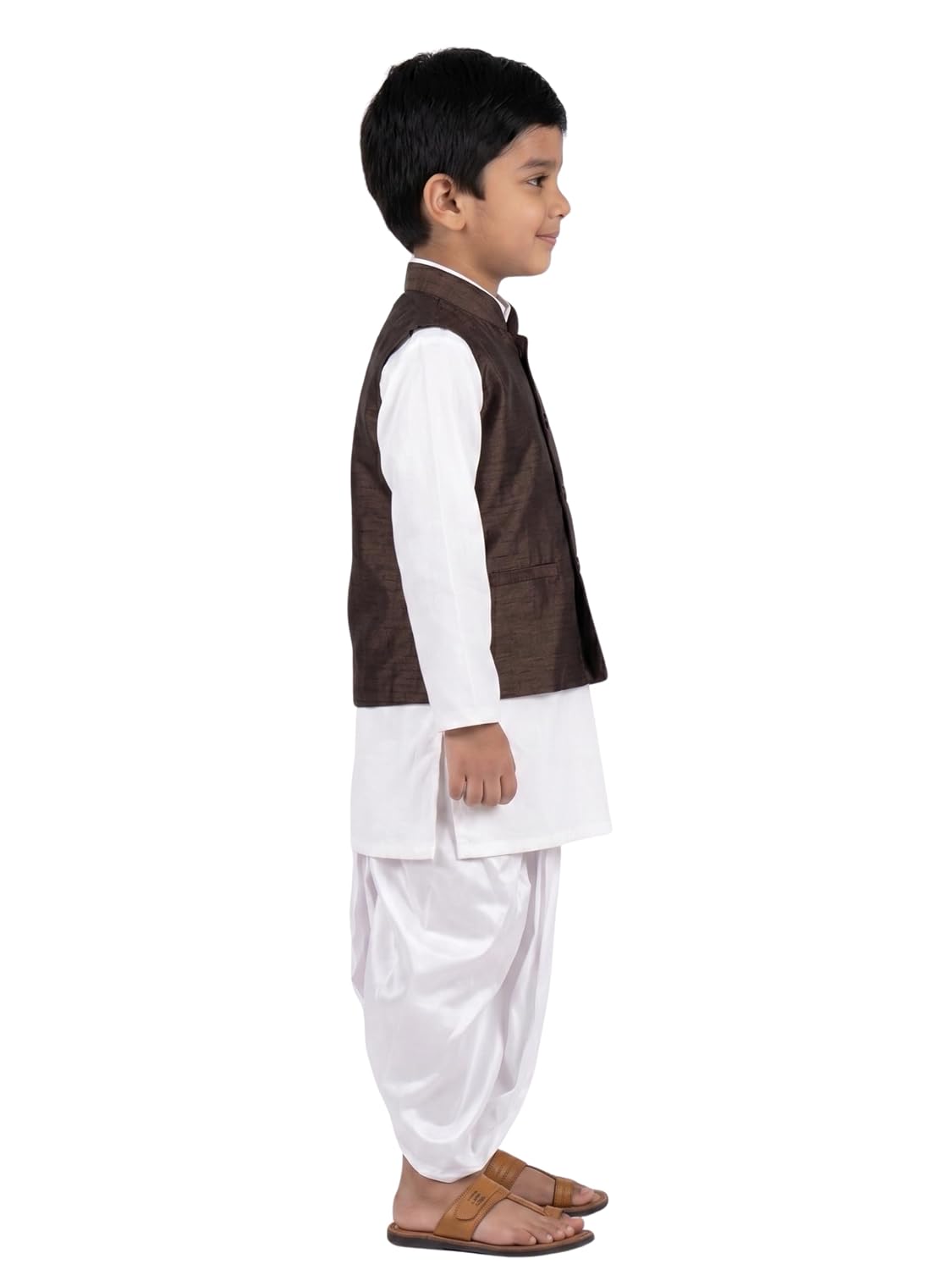Sardar Vallabhbhai Patel Fancy Dress Costume for Kids | National Leader Costume Set | Kurta, Dhoti, Jacket & Shawl | Independence Day | Republic Day| Boys & Girls