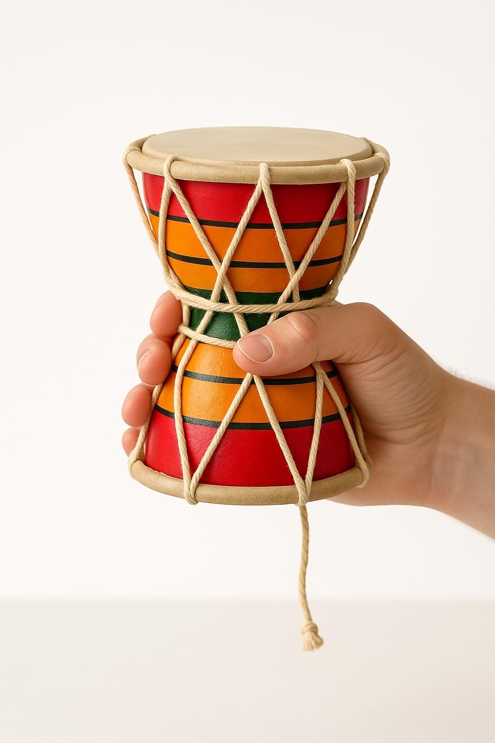 Handmade Big size Damru 5 Inch – Traditional Indian Damru for Lord Shiva Costume Accessories,