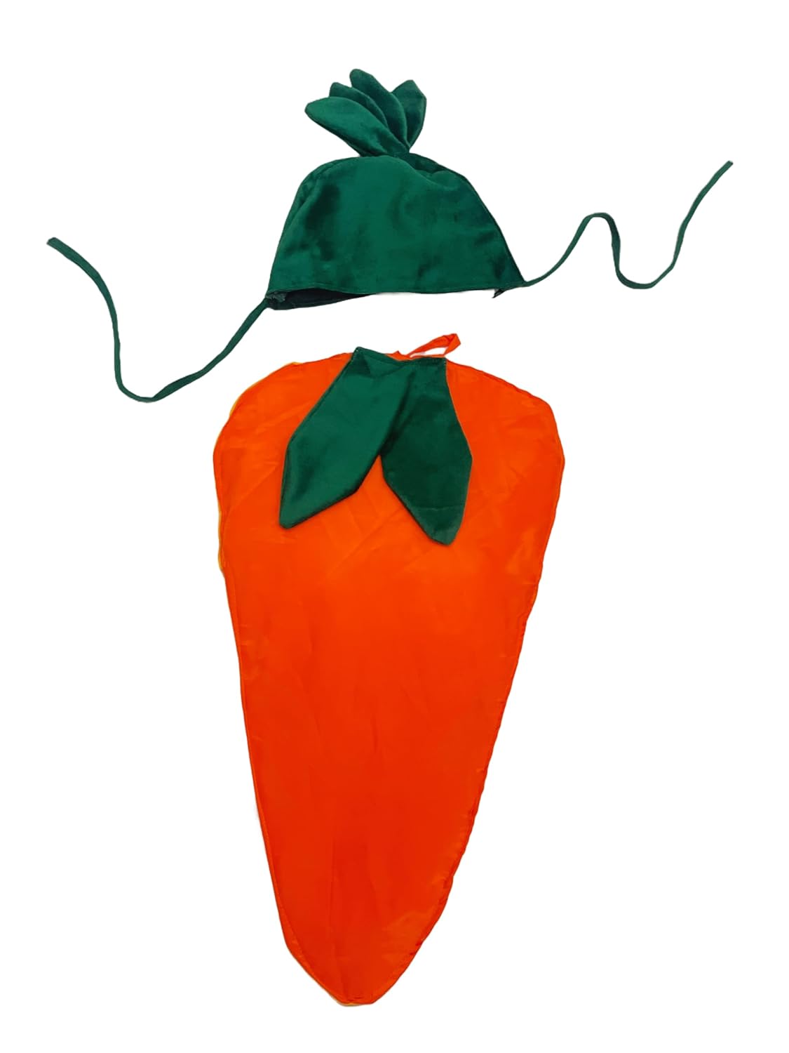 Carrot Costume for Kids – Authentic carrot body shape with Leaf Cap