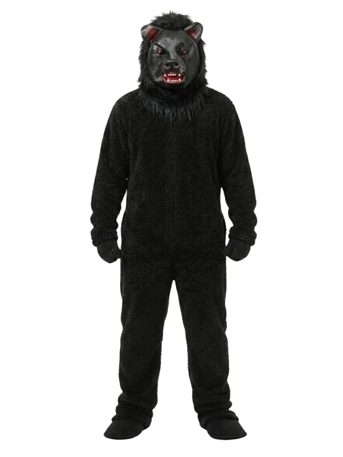 Bear & Gorilla Mascot Costume for Adults – Premium Fur Animal Costume Set for Halloween, Cosplay, Jungle Theme Party (Full Body Costume with Mask)
