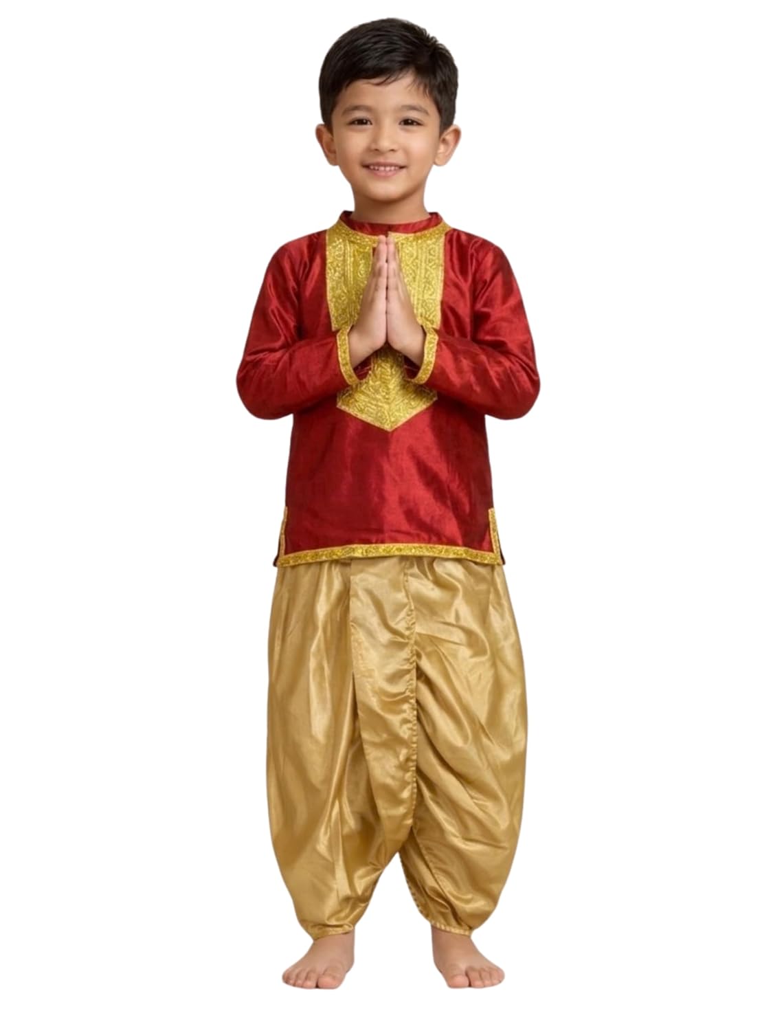 Ganesh Vandana Dance Costume for Kids | Traditional Ganpati Dance Dress