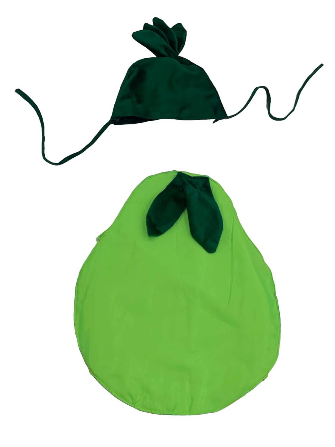 Guava Costume for Kids – Fancy Dress with Green Velvet Cap & Soft Polycotton Guava Body