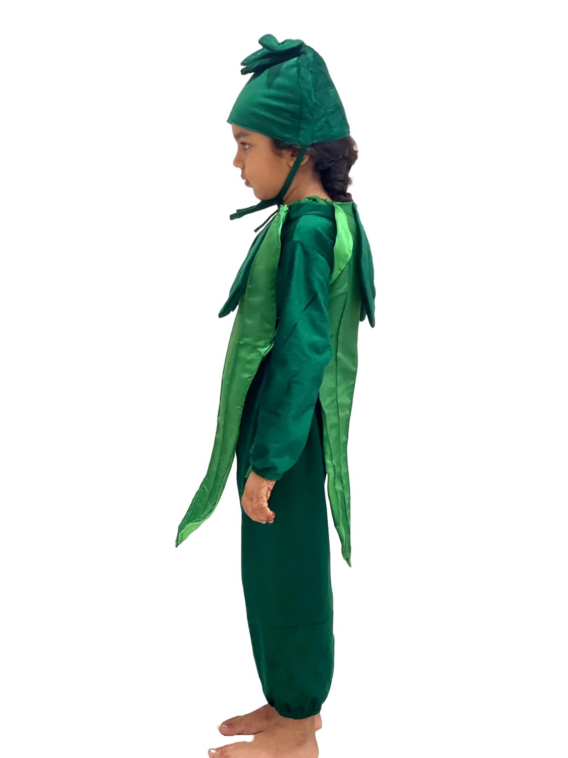 Kids Ladyfinger (Bhindi) Fancy Dress Costume | Vegetable Day Dress for Boys & Girls