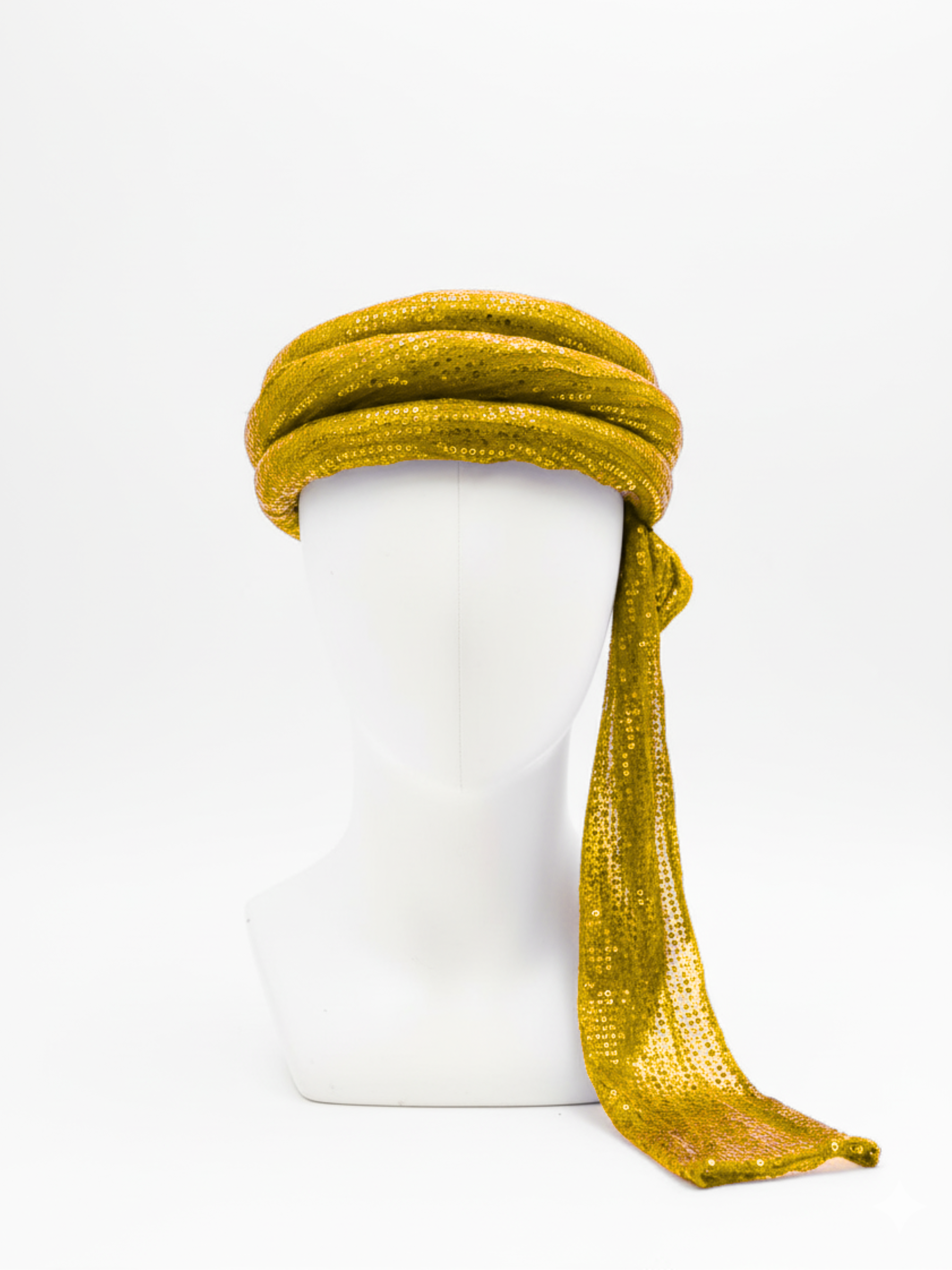 Arabian Sequin Turban for Men & Kids | Shiny Fancy Dress Headwear | Available in 6 Colors – Blue, Golden, Black, Pink, Red, Green