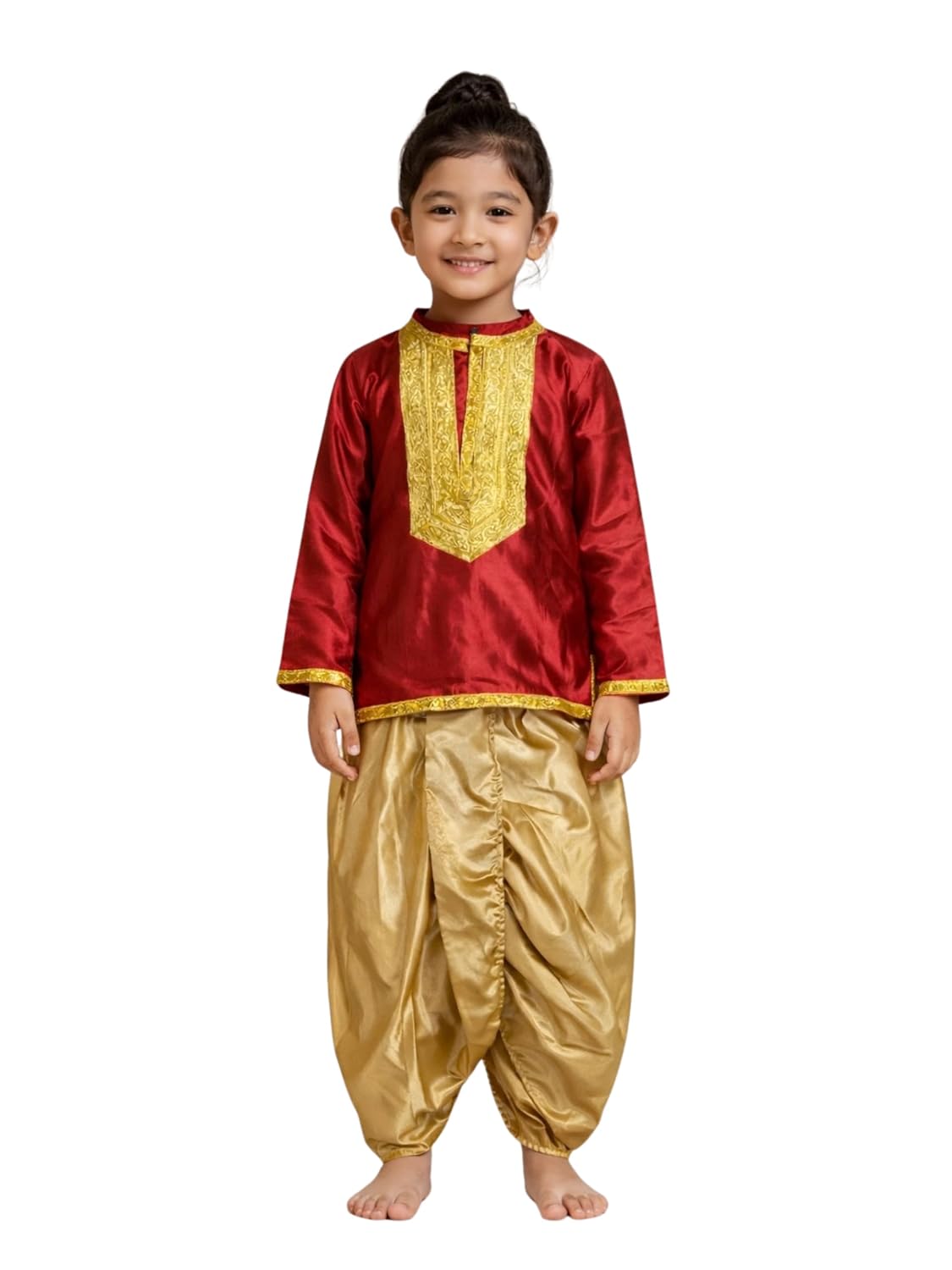 Ganesh Vandana Dance Costume for Kids | Traditional Ganpati Dance Dress