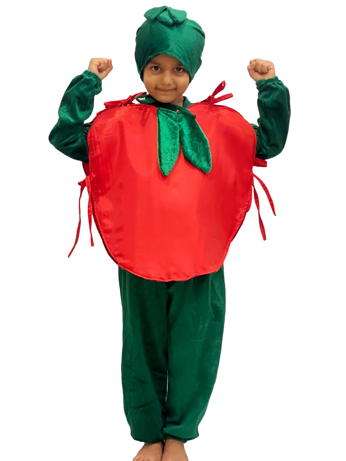 Kids Apple Fancy Dress Costume | Red Fruit Outfit for Boys & Girls