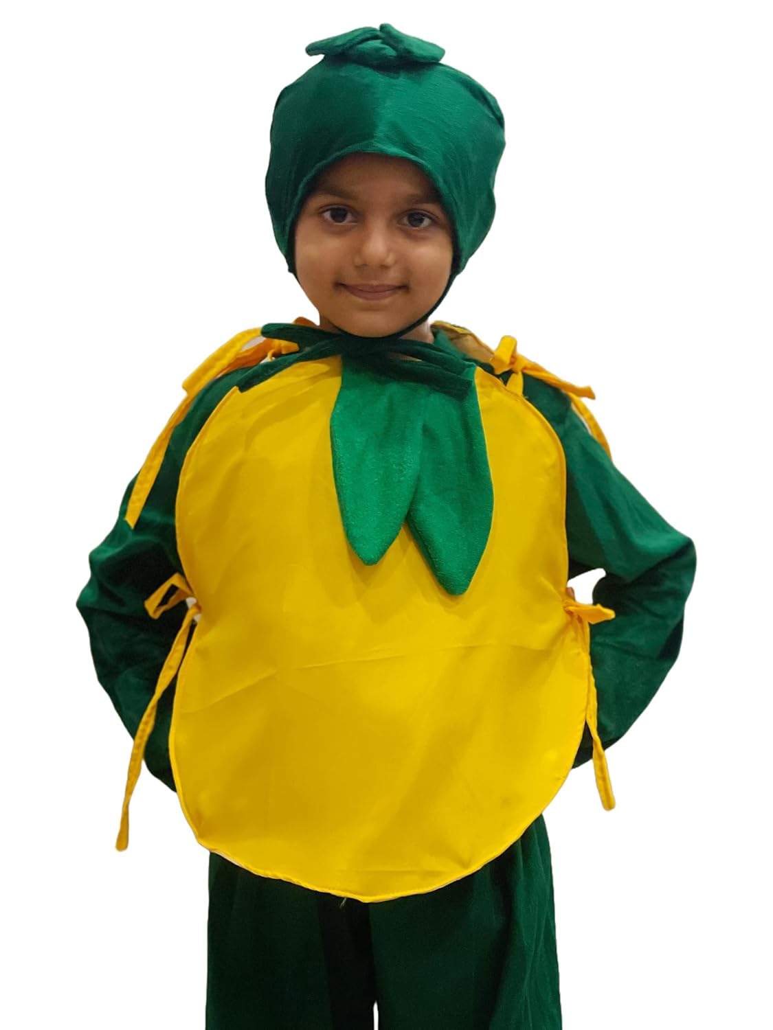 Kids Lemon(Nimbu) Fancy Dress Outfit | Yellow Fruit Costume for Boys & Girls