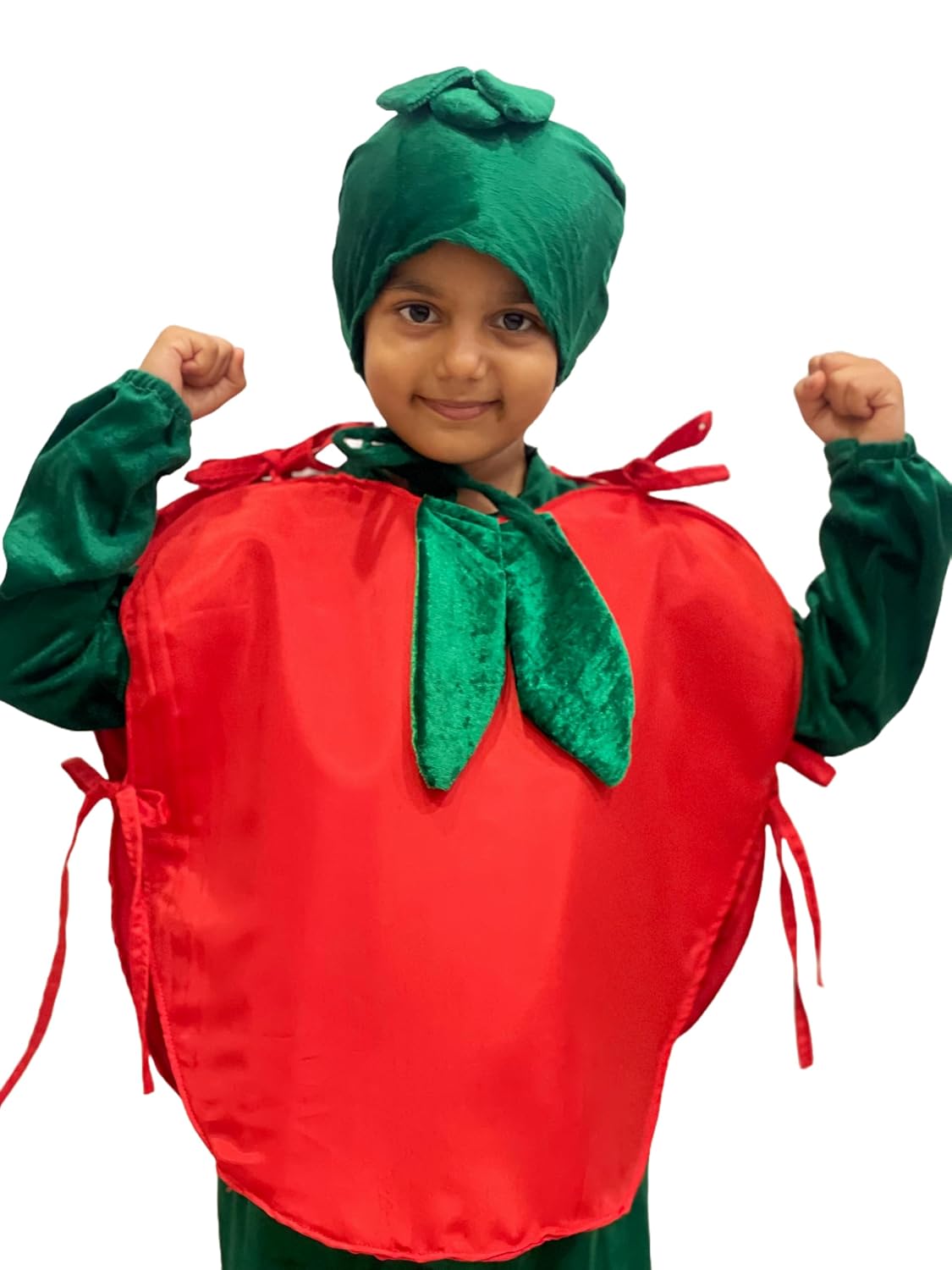 Kids Apple Fancy Dress Costume | Red Fruit Outfit for Boys & Girls