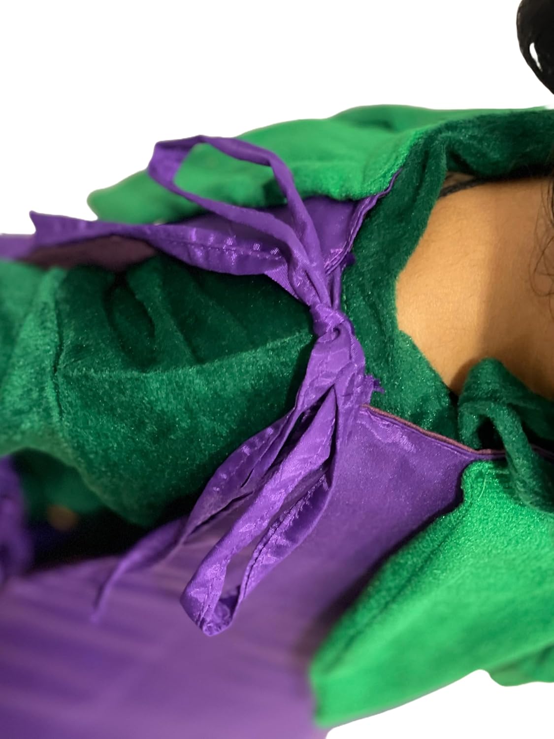 Brinjal (Baingen)Costume for Kids | Brinjal bodyshape with green leafy cap