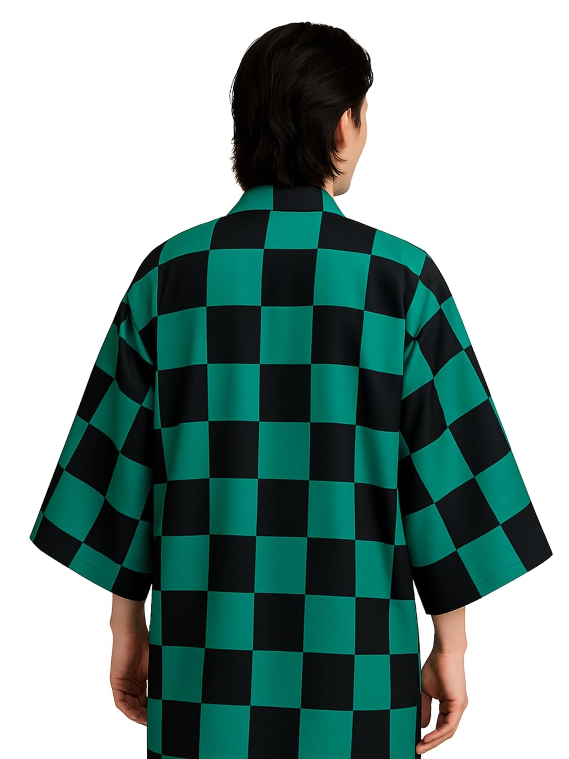 Tanjiro Kamado Kimono with Earrings for Cosplay | Demon-Inspired Costume for Anime Fans  with Premium Gift Box