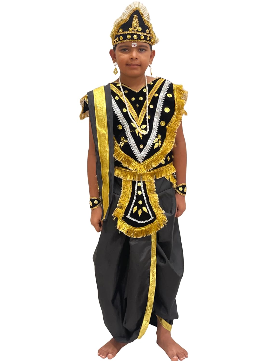 Kids Ravan & Kans Costume | Ravana Kansa Fancy Dress for Boys | Ramayana & Mahabharata Mythological Character Outfit for Fancy Dress Competitions