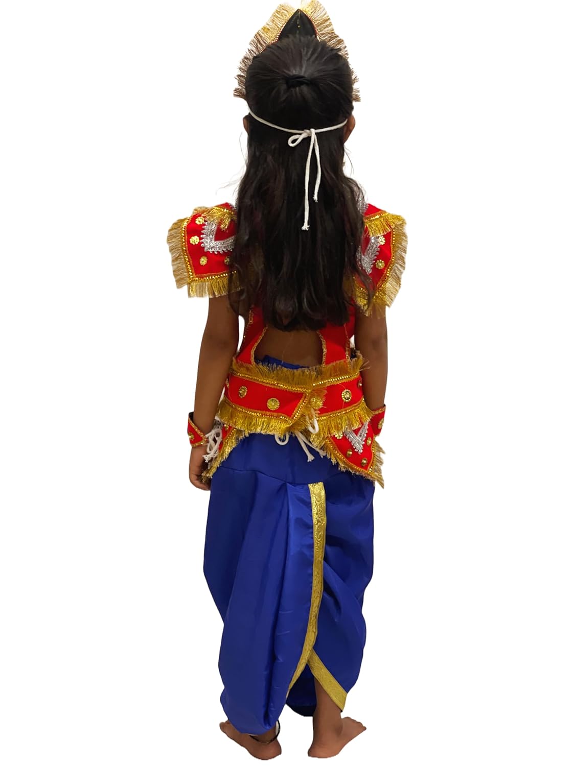 Kids Lord Vishnu, Narayan Costume, Traditional Indian Mythological Dress for kids