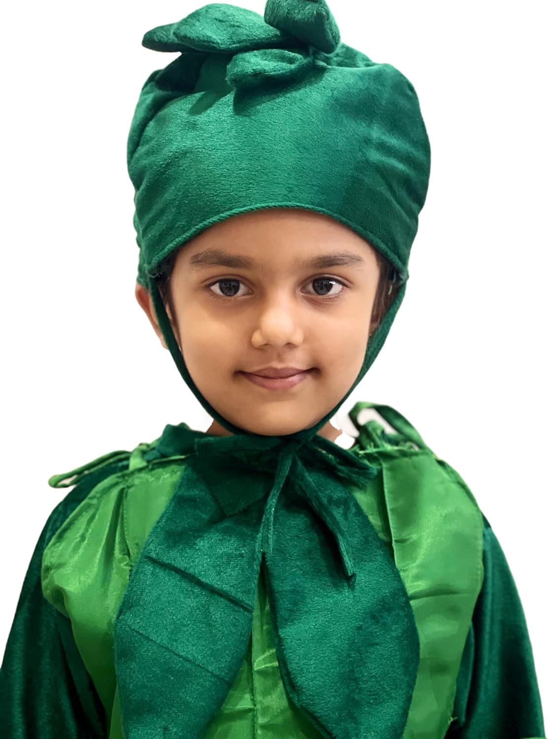 Kids Ladyfinger (Bhindi) Fancy Dress Costume | Vegetable Day Dress for Boys & Girls