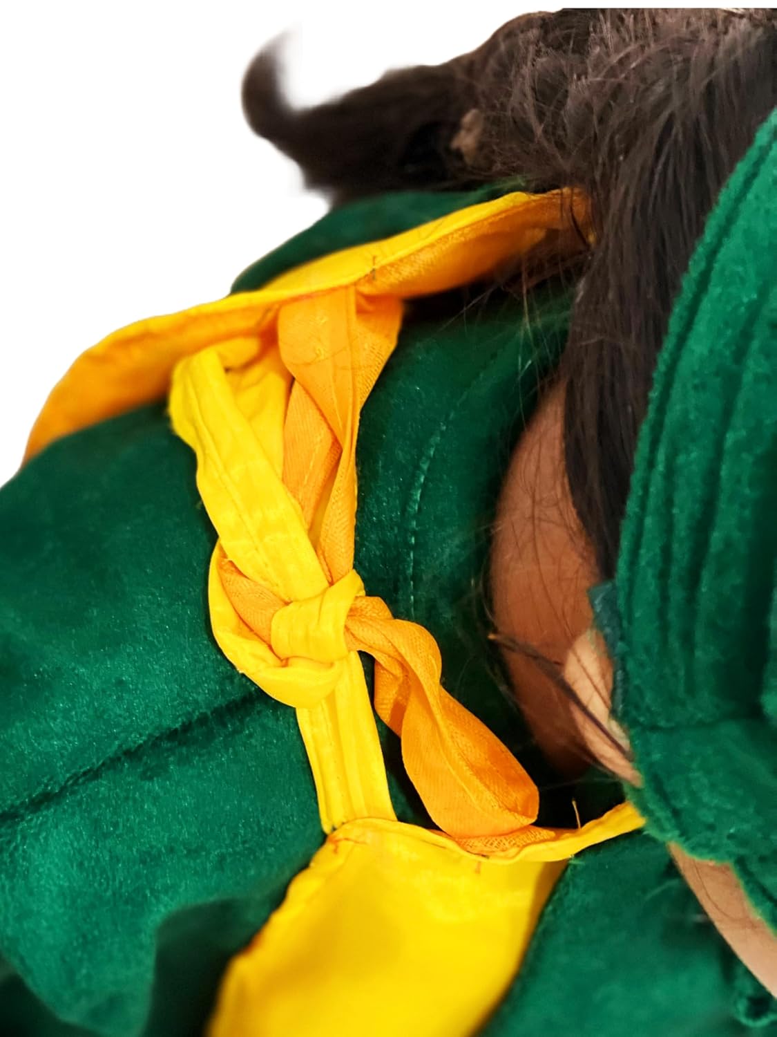 Kids Cloth Mango Fruit Costume with Premium velvet Hat, Yellow and Green, 2-Piece Set