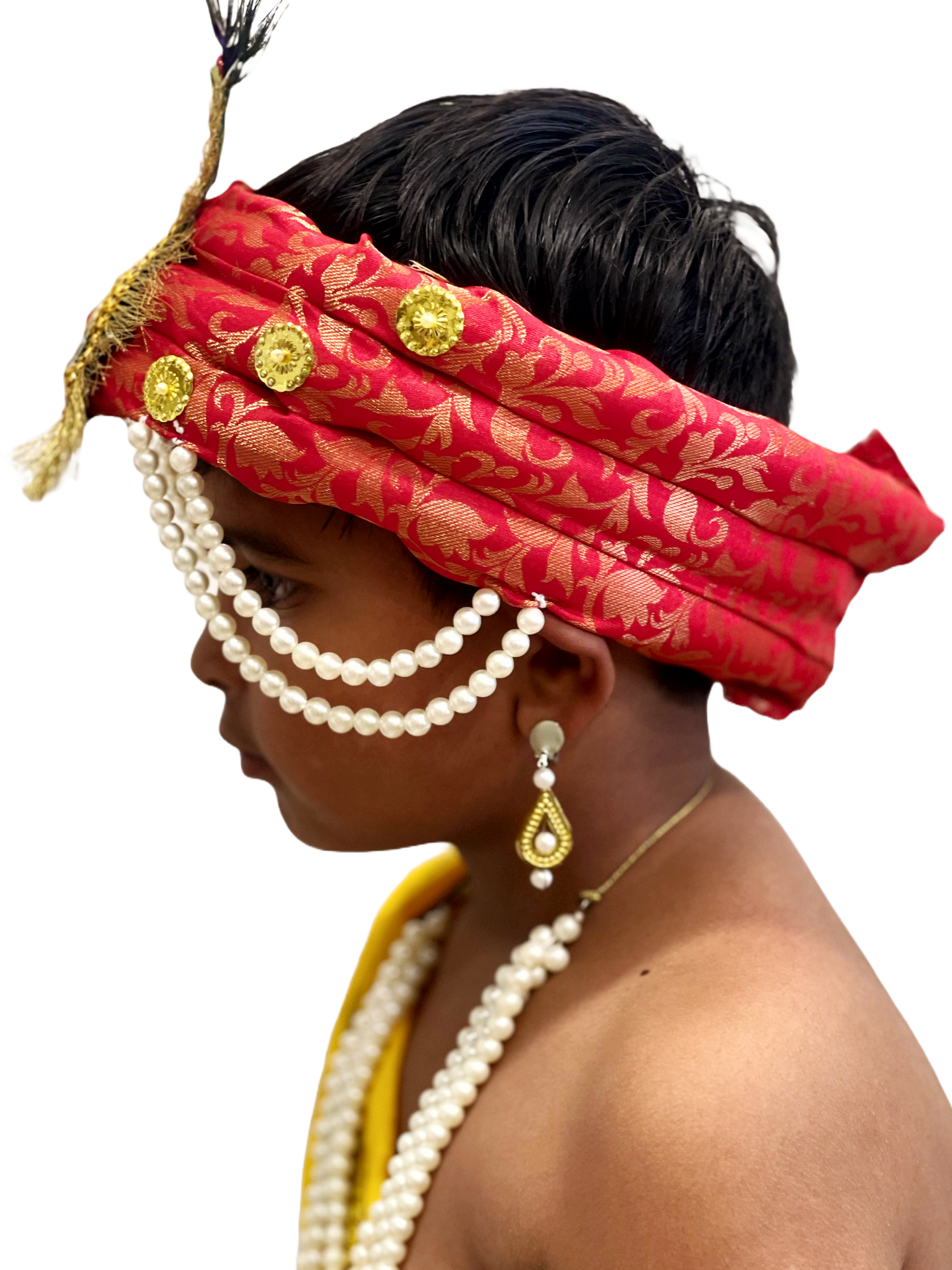 Krishna Gwala Saffa Pagdi for Kids |Mor pankh style turban for krishna